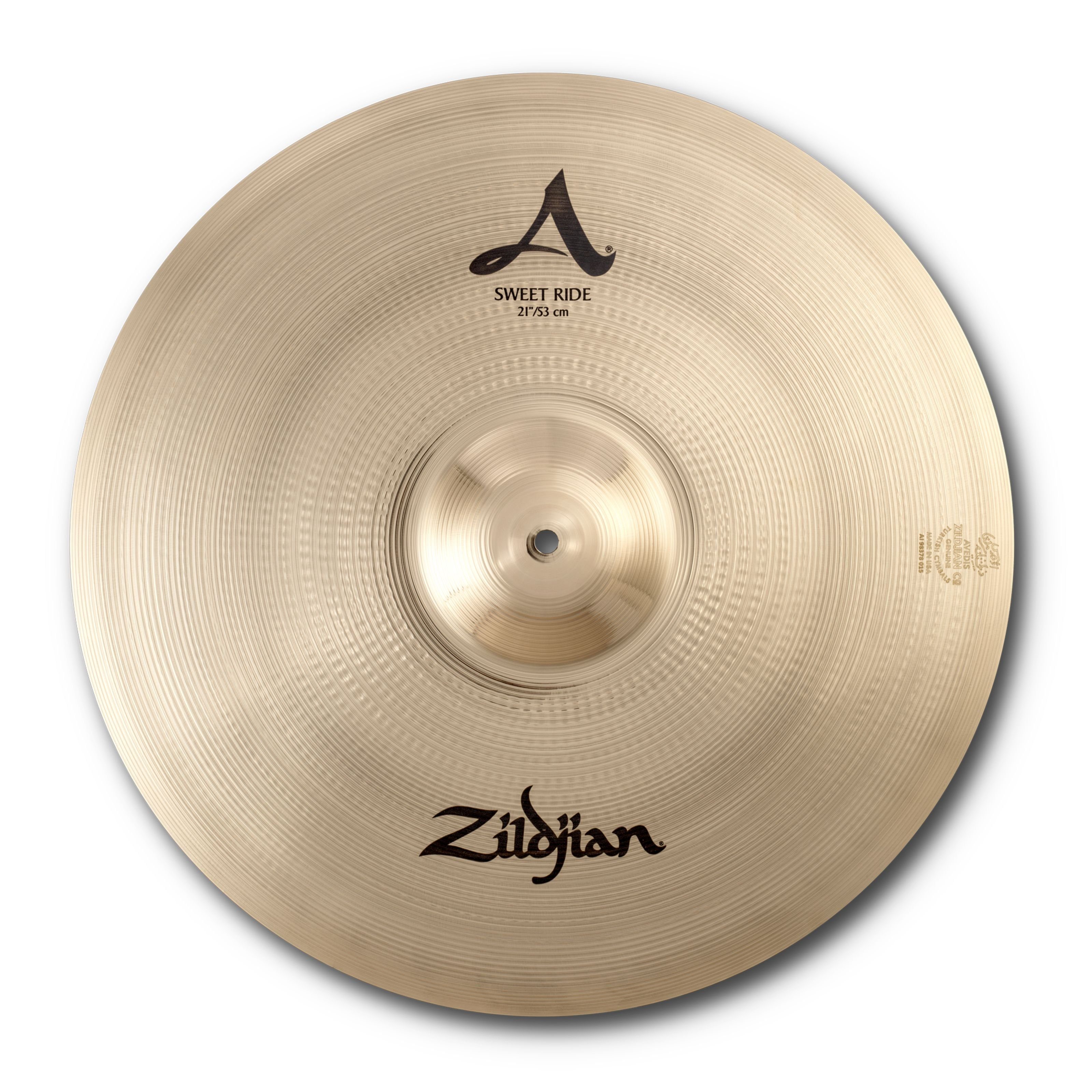 Zildjian Becken,A' Sweet Ride 21" Brilliant Finish, Cymbals, Ride Becken, A-Series Sweet Ride 21" - Ride Cymbal