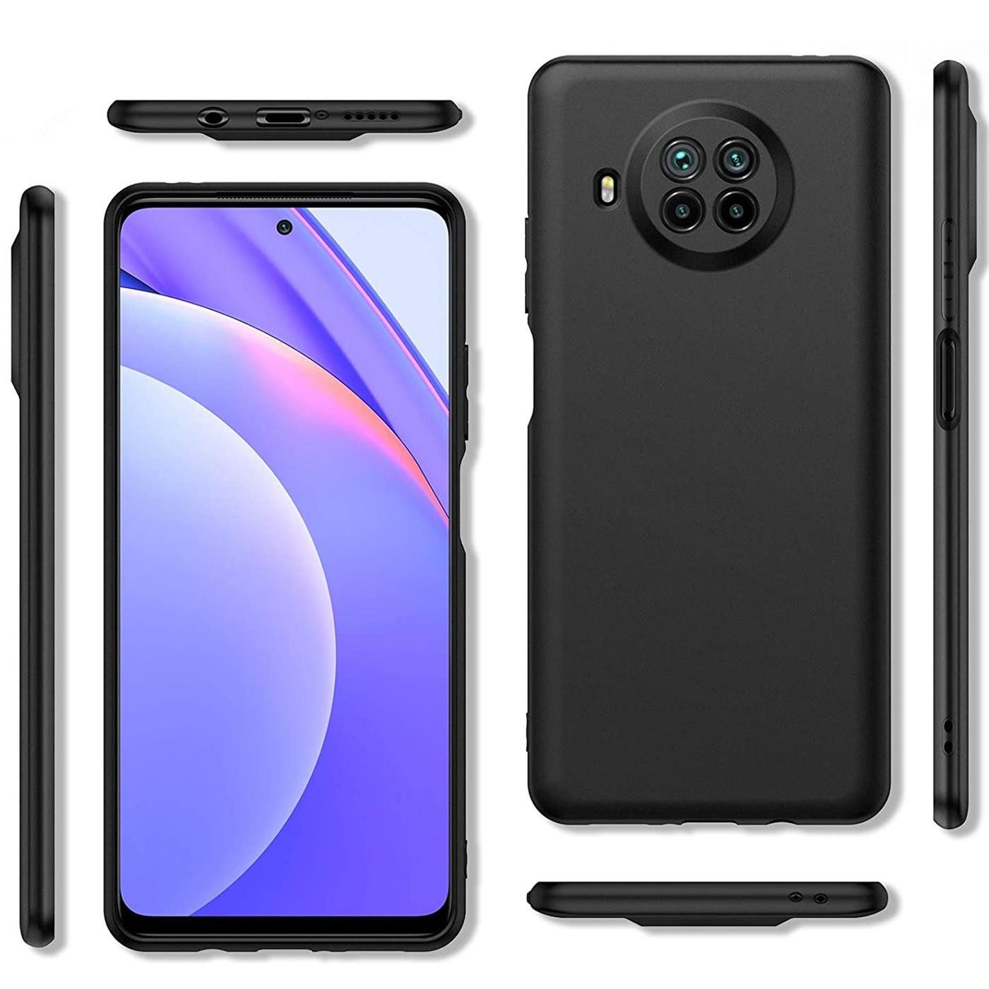 CoolGadget Handyhülle Black Series Handy Hülle für Xiaomi Mi 10T Lite 6,67 Zoll, Edle Silikon Schlicht Robust Schutzhülle für Xiaomi Mi 10T Lite Hülle