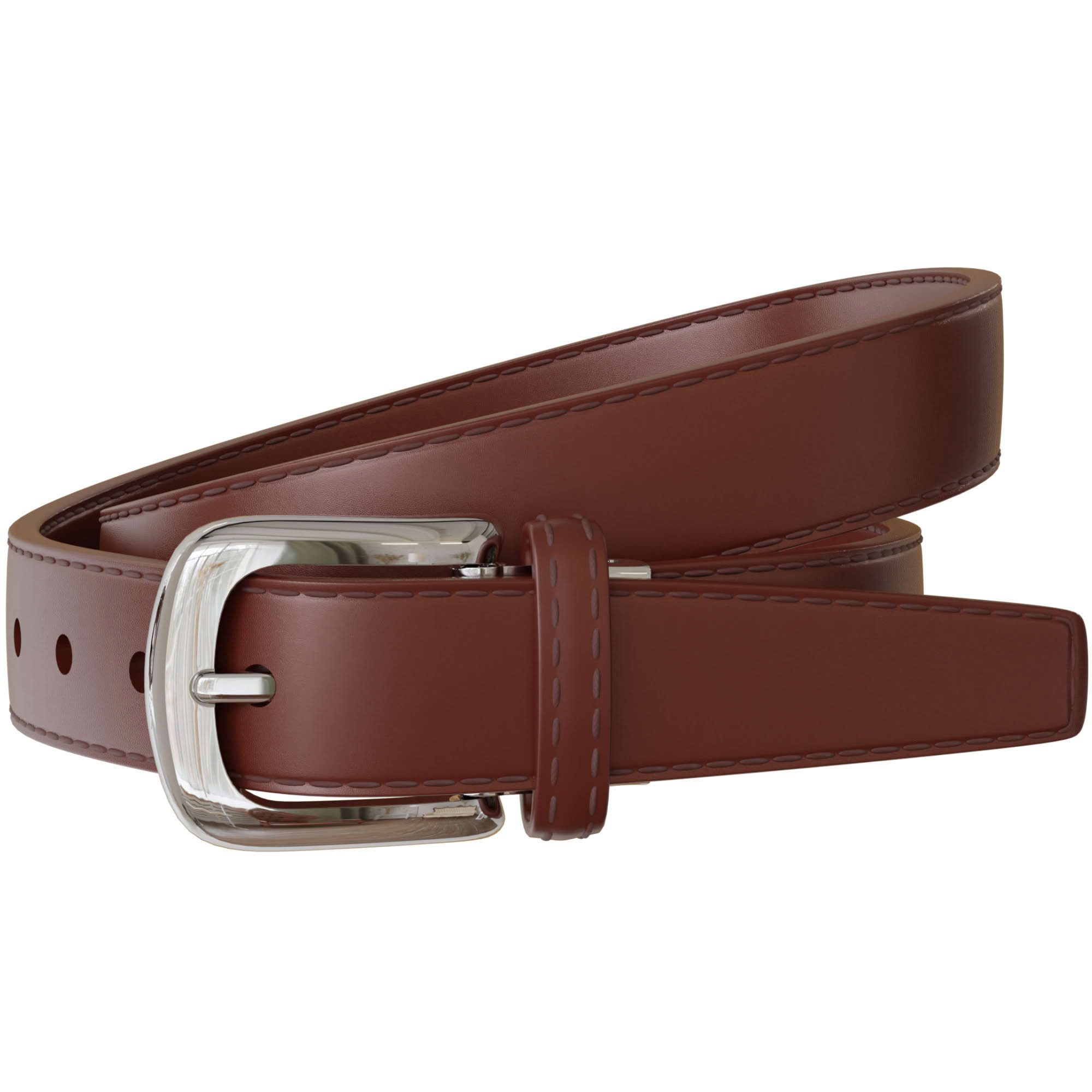 KMISSO Ledergürtel Damen Spalt Leder Gürtel 30mm Sommer Farben Silberne Schließe 30696 (1-St) im eleganten Look
