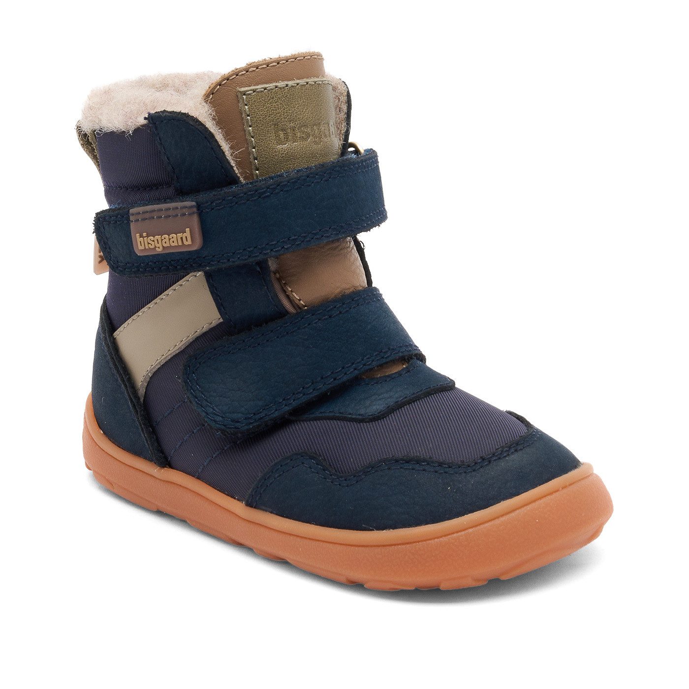 Bisgaard barefoot timo tex Winterboots Klettboots, Snowboots mit Klettriemchen, TEX-Membrane