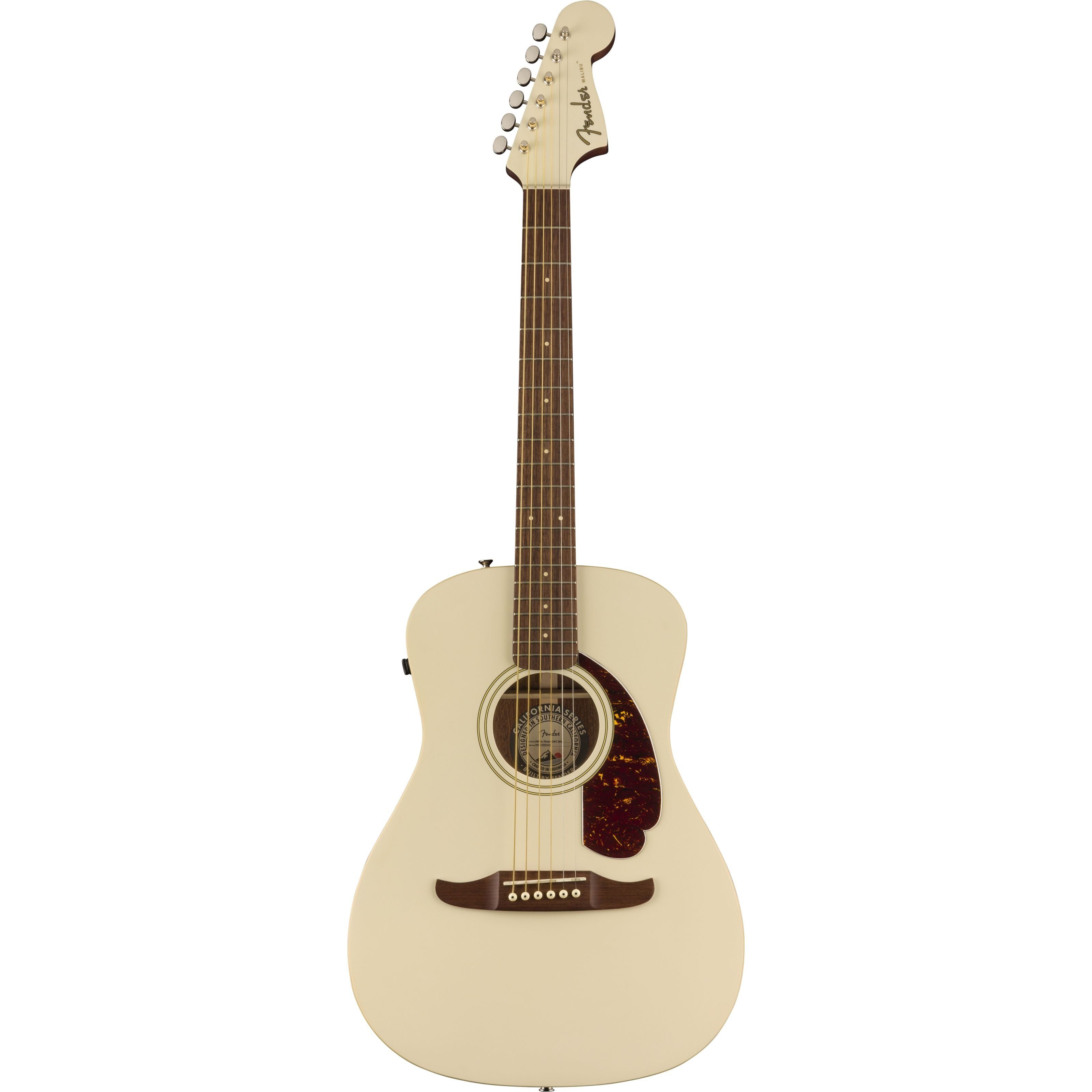 Fender Westerngitarre, Westerngitarren, Mini Gitarren, Malibu Player WN Olympic White - Westerngitarre