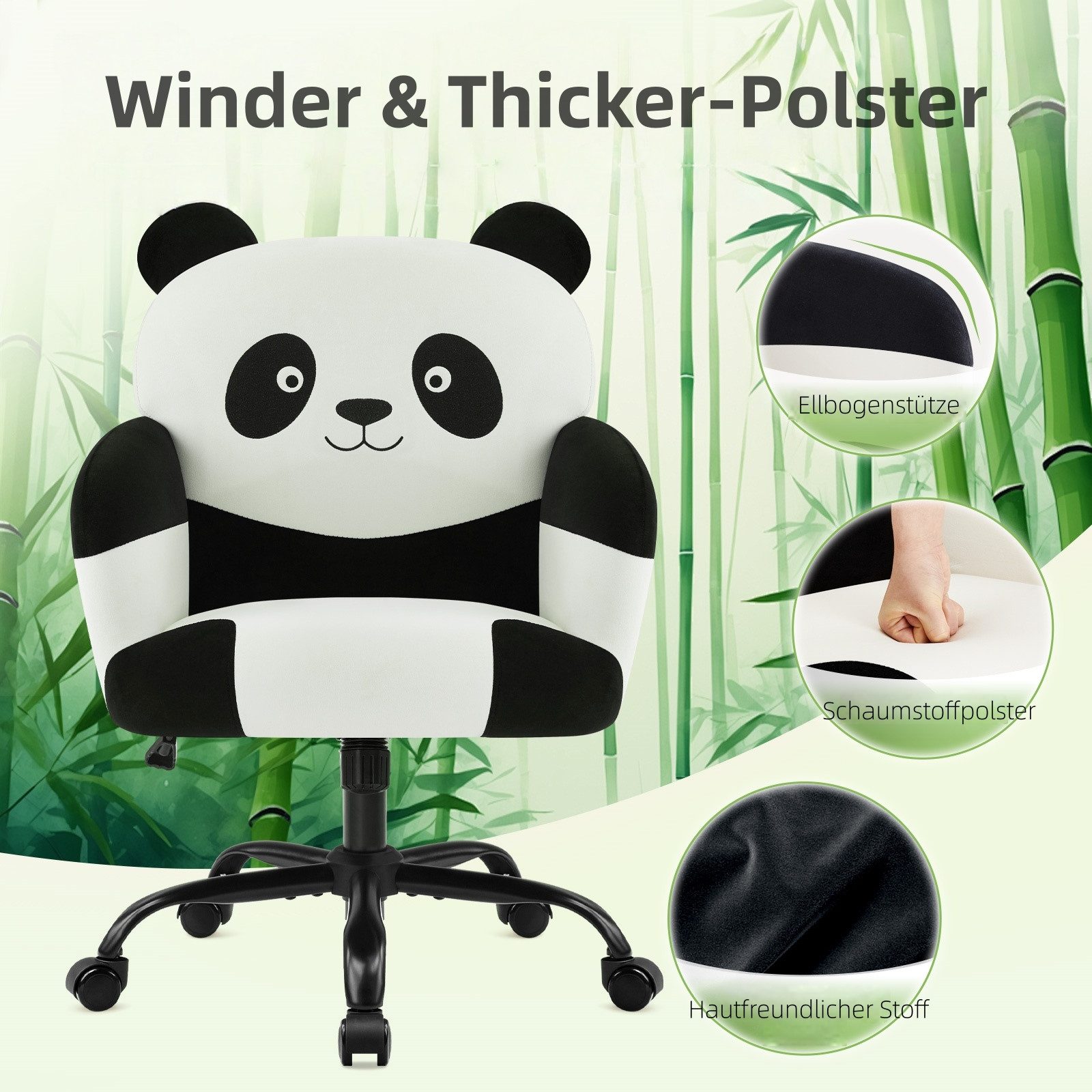 IWMH Drehstuhl Schreibtischstuhl mit Armlehnen, Höhenverstellbar Bürostuh m günstig online kaufen