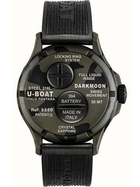 U-Boat Sportuhr U-Boat 9550 Darkmoon Grey Camouflage Herrenuhr 44m