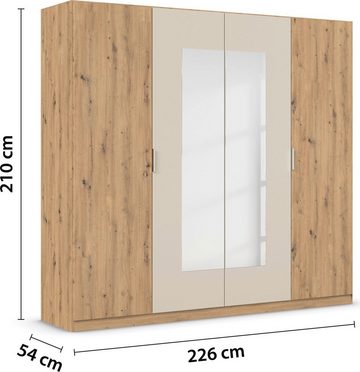 rauch Schlafzimmer-Set Monza, mit Drehtürenschrank Breite 226 cm, Bettanlage in 2 Breiten