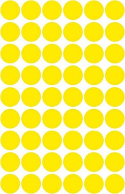 Avery Zweckform Etiketten AVERY Zweckform 3144, 270x Markierungspunkte, Durchmesser 12 mm, gelb