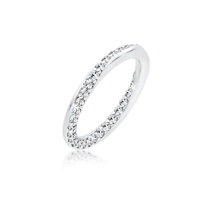 Elli Fingerring Bandring Kristalle Silber Kristall Ring