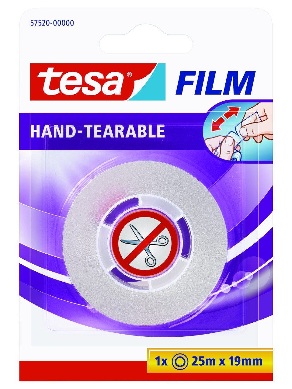 Klebehaken tesa Klebefilm 25 m x 19 mm, transparent