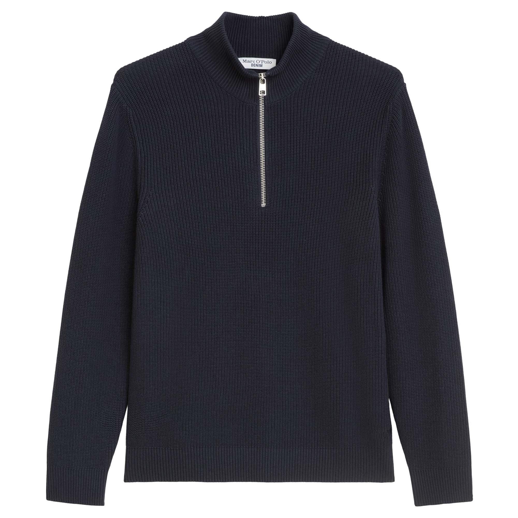Marc O'Polo DENIM Sweatshirt Herren Strickpullover 1er Pack Baumwolle (Packung, 1er Pack)