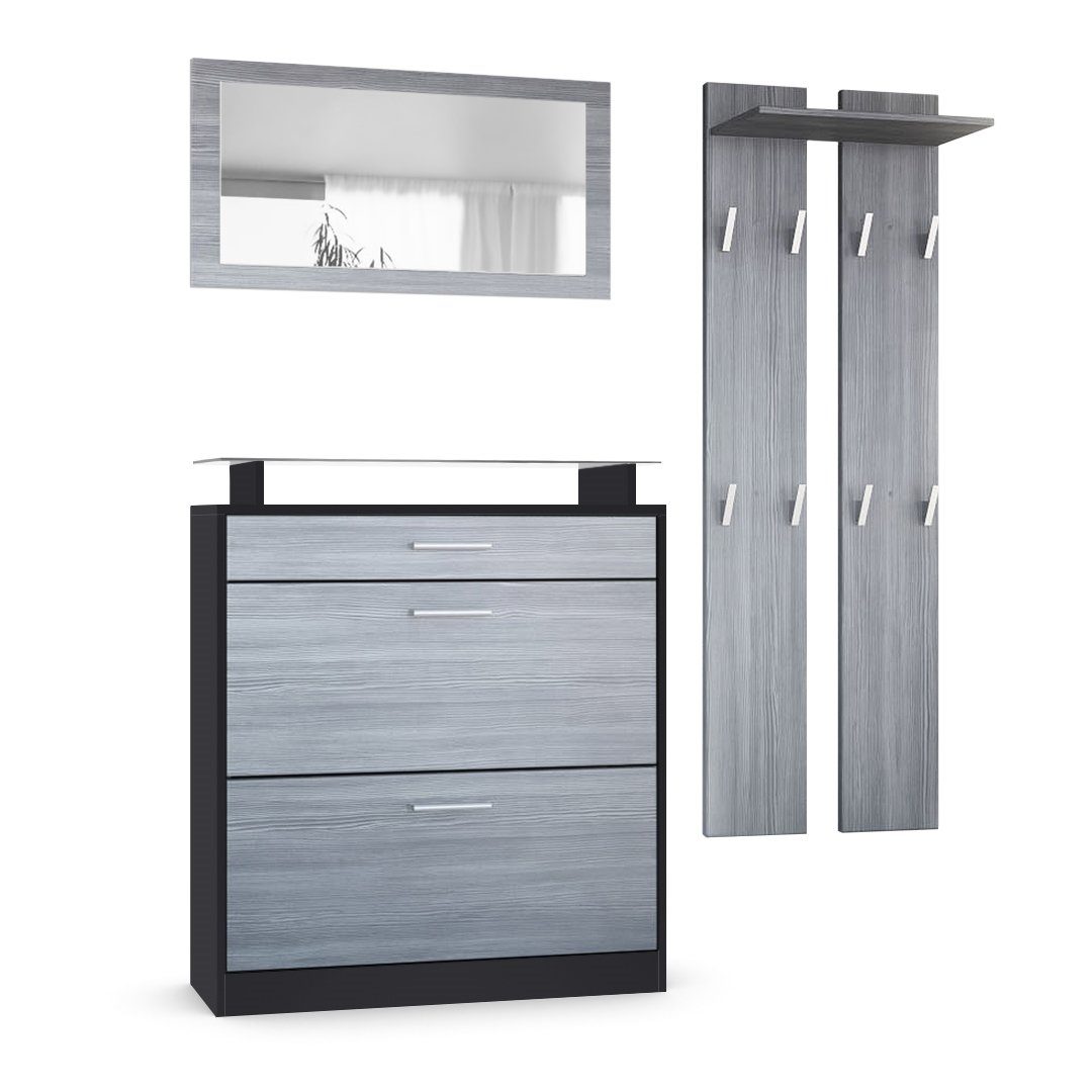 Vladon Garderoben-Set Loret, (Garderobe Set bestehend günstig online kaufen