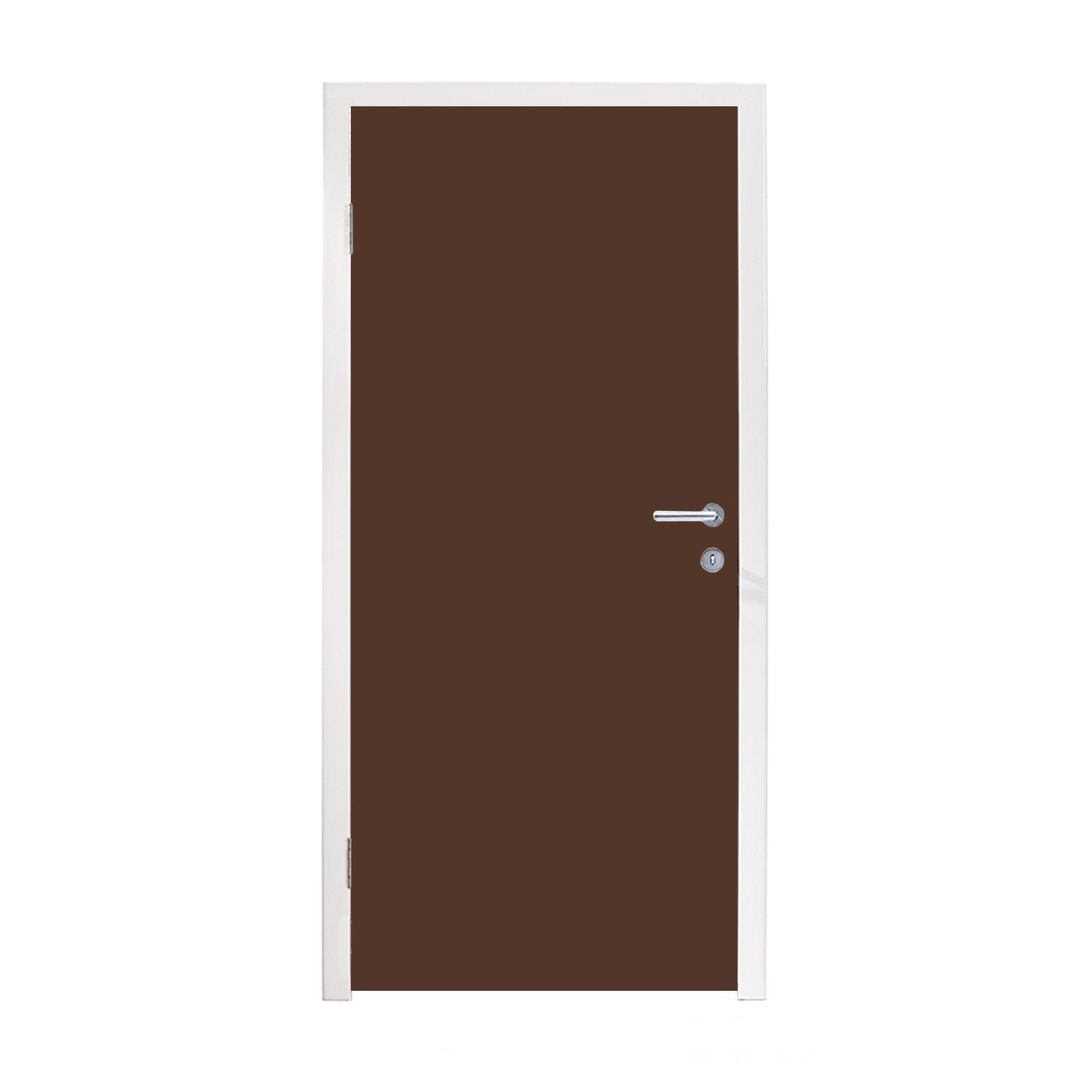 MuchoWow Türtapete Braun - Dunkel - Farben, Matt, bedruckt, (1 St), Fototapete für Tür, Türaufkleber, 75x205 cm