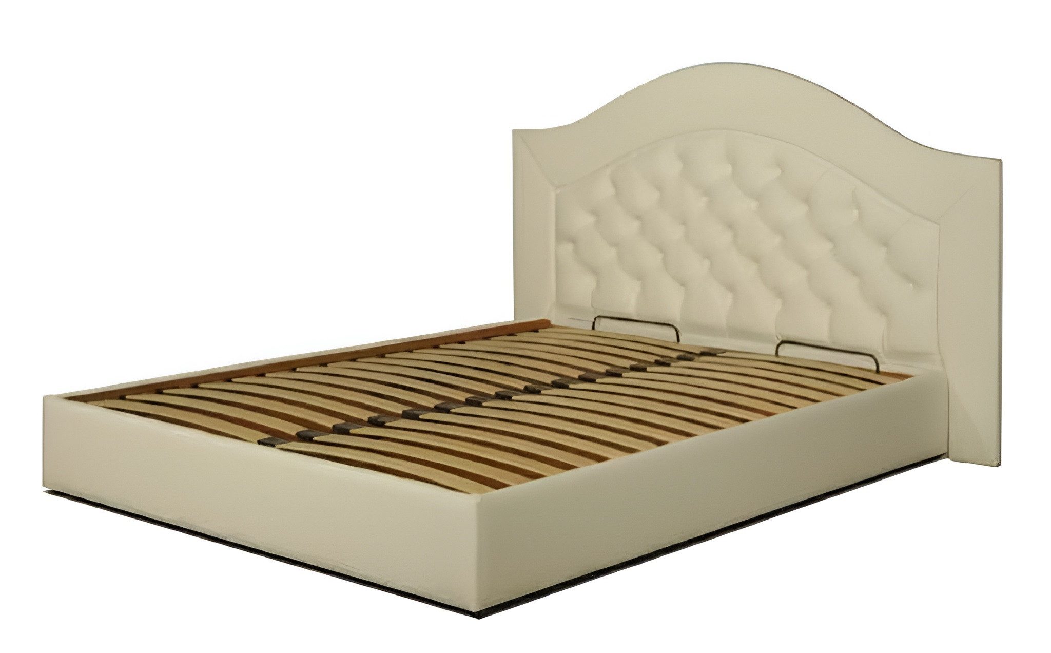 JVmoebel Polsterbett Designer Bett Polsterbett Ehebett königliche Кровати Doppelbett (Chesterfield Bett "Castele Bella" 160x200cm), Made in Europa