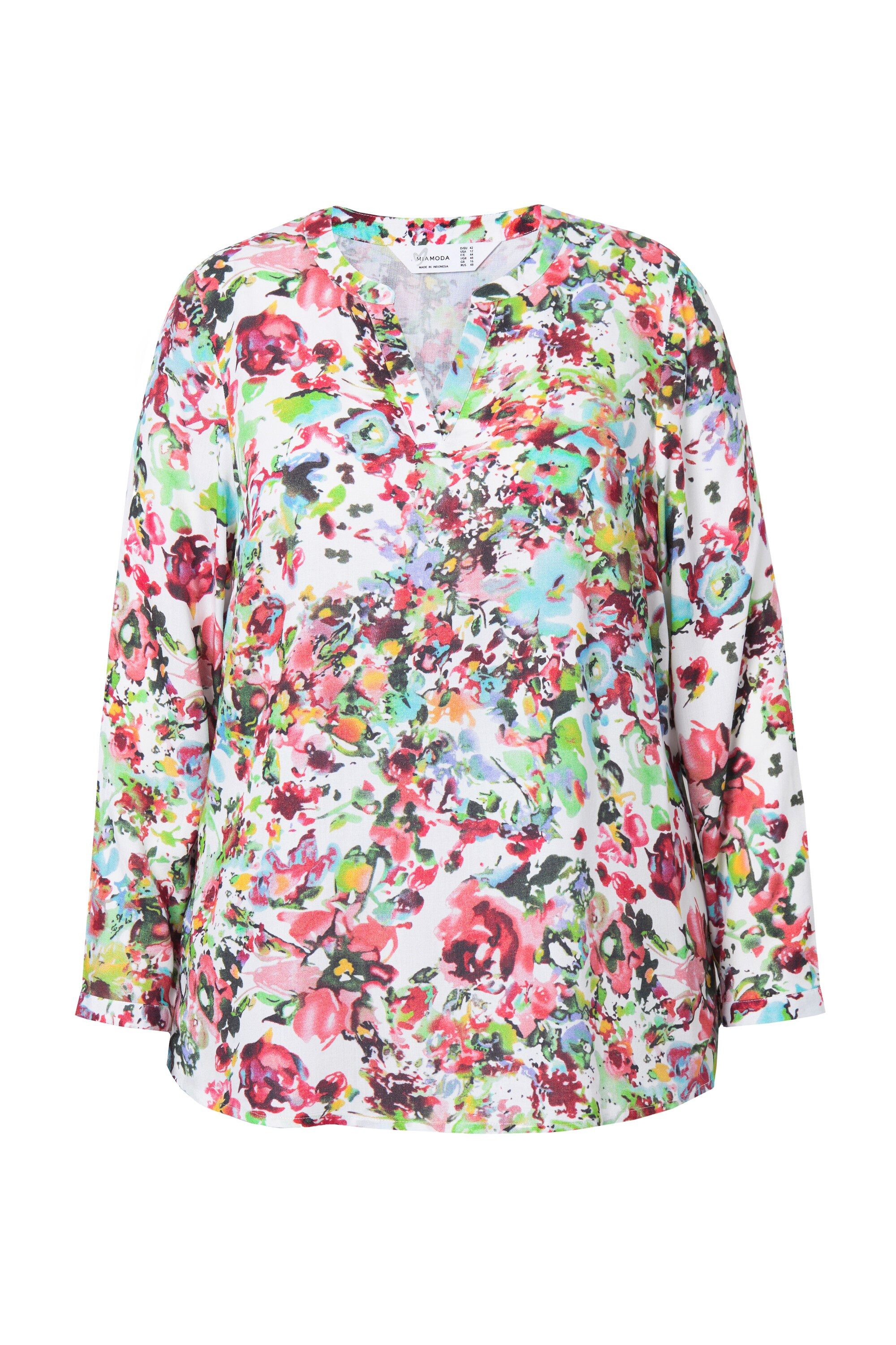 MIAMODA Tunika Tunika floraler Druck Langarm günstig online kaufen