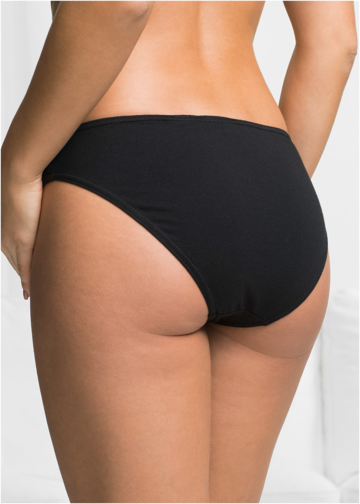 bonprix Slip (Packung, 10-St) bequeme Passform, aus Baumwolle, verschiedene Farben, im 10er Pack