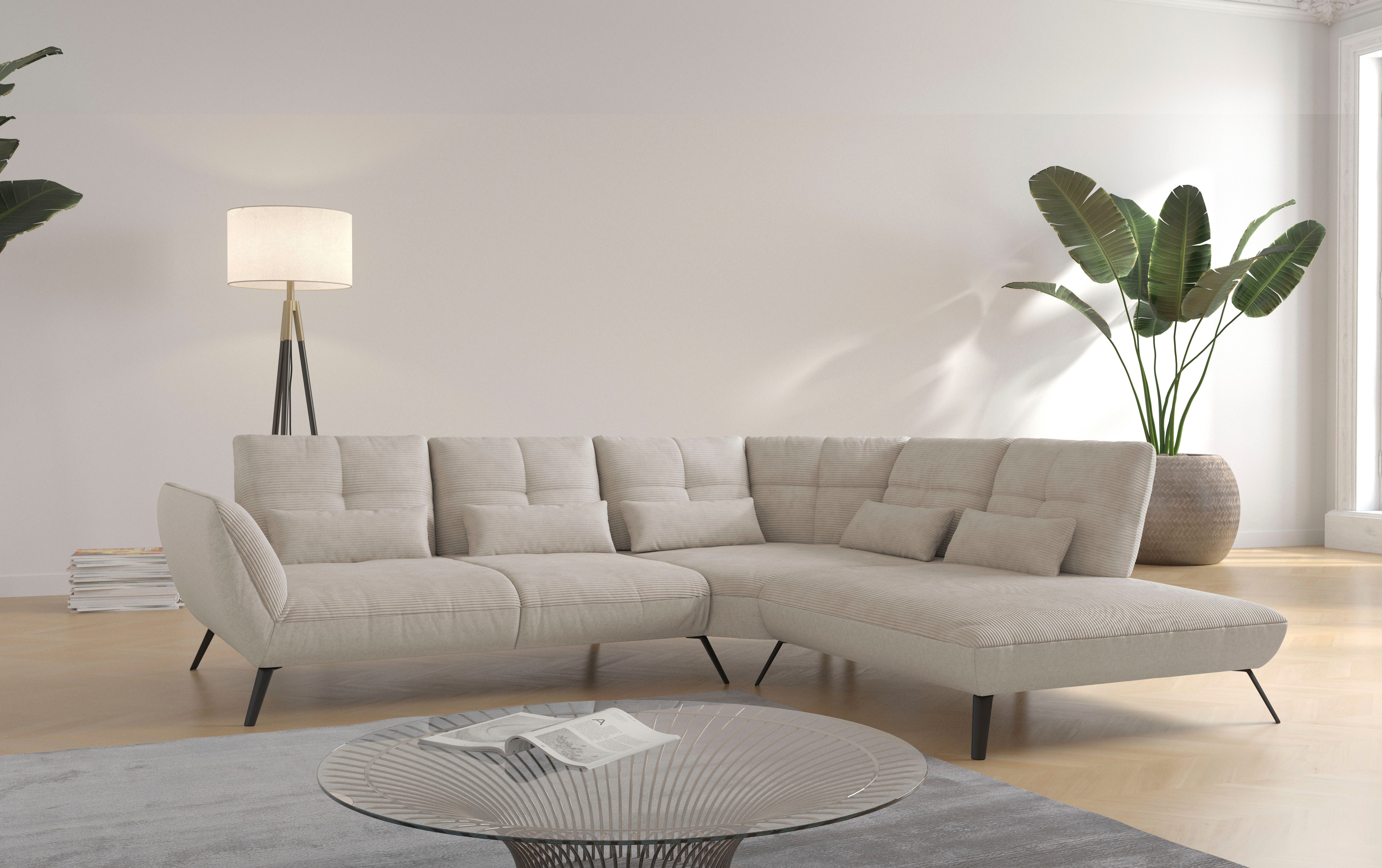 OTTO home Ecksofa Mikado L-Form, inkl. Sitztiefenverstellung und Armteilverstellung