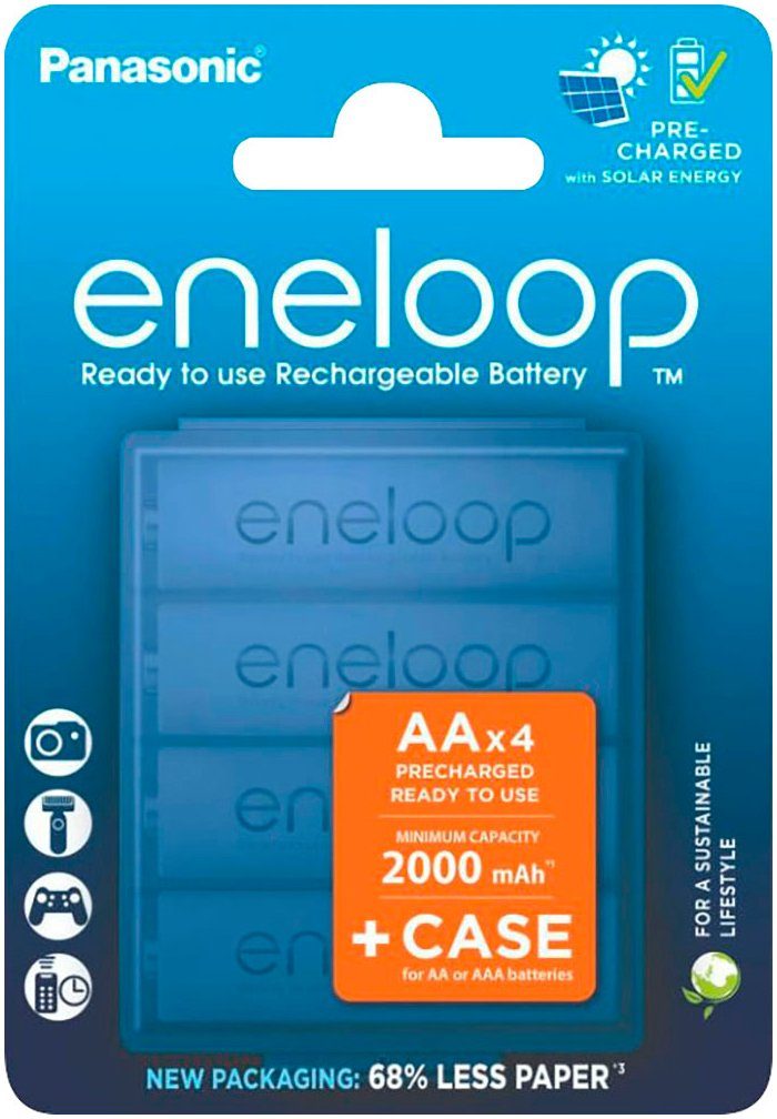 Eneloop NiMH Mignon battery 2000 mAh, 4er Akkupacks