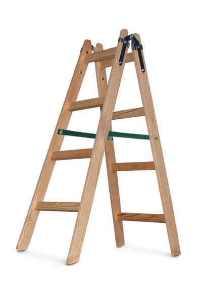 VaGo-Tools Vielzweckleiter Holzleiter Leiter Trittleiter 2 x 4 Stufen (Stück)