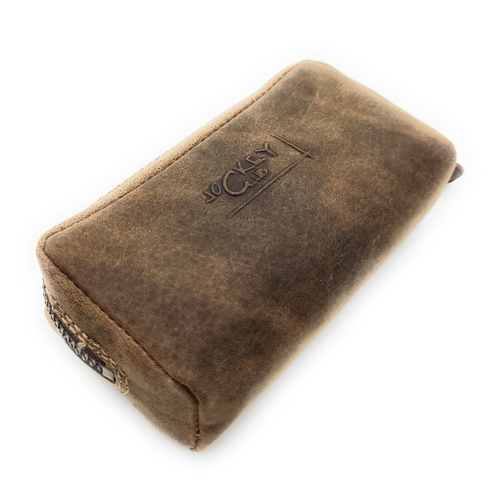 JOCKEY CLUB Schlüsseltasche echt Leder Schlüsseletui in Kofferform, Schlüsselmäppchen, vintage Hunterleder