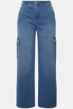 Studio Untold 5-Pocket-Jeans Cargo-Jeans wide Legs High Waist 4-Pocket