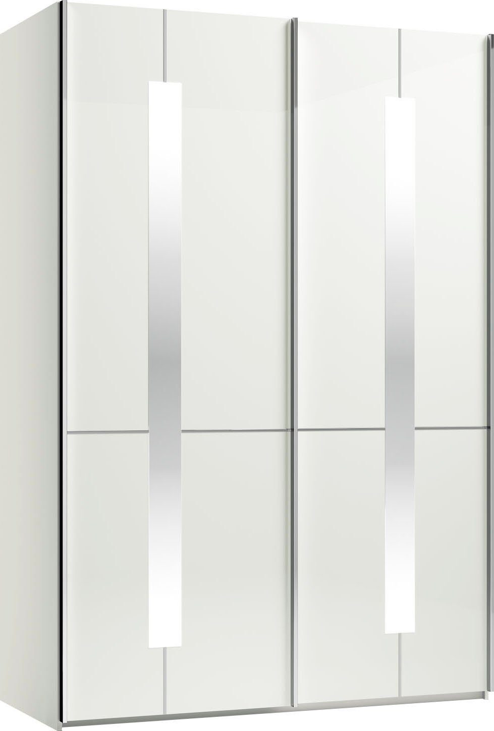 Musterring Schwebetürenschrank Imola W inkl. Einlegeböden und Kleiderstangen, mit Glastüren inkl. Zierspiegel