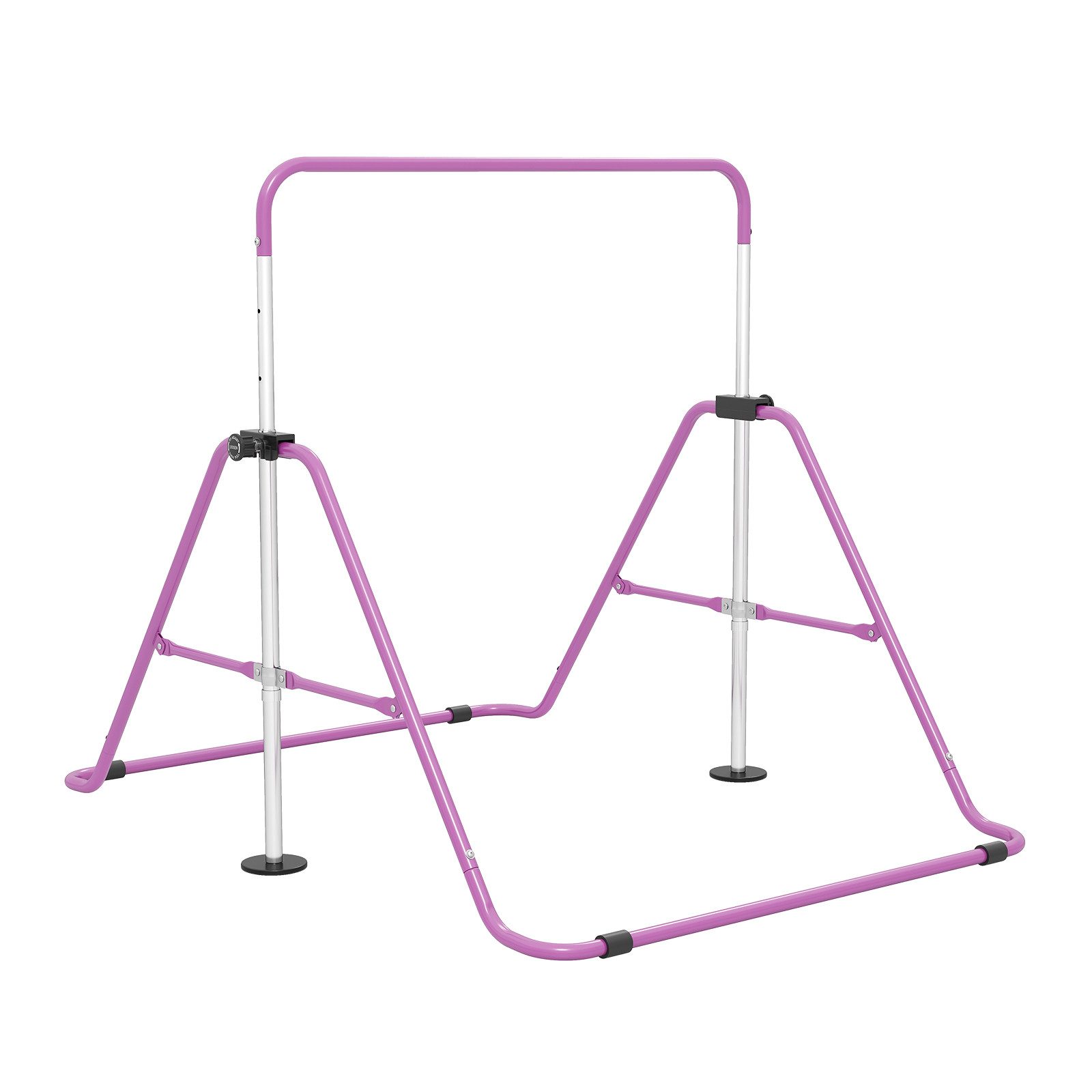 COSTWAY Turnreck, Klappbare Gymnastikstange mit rutschfester Basis