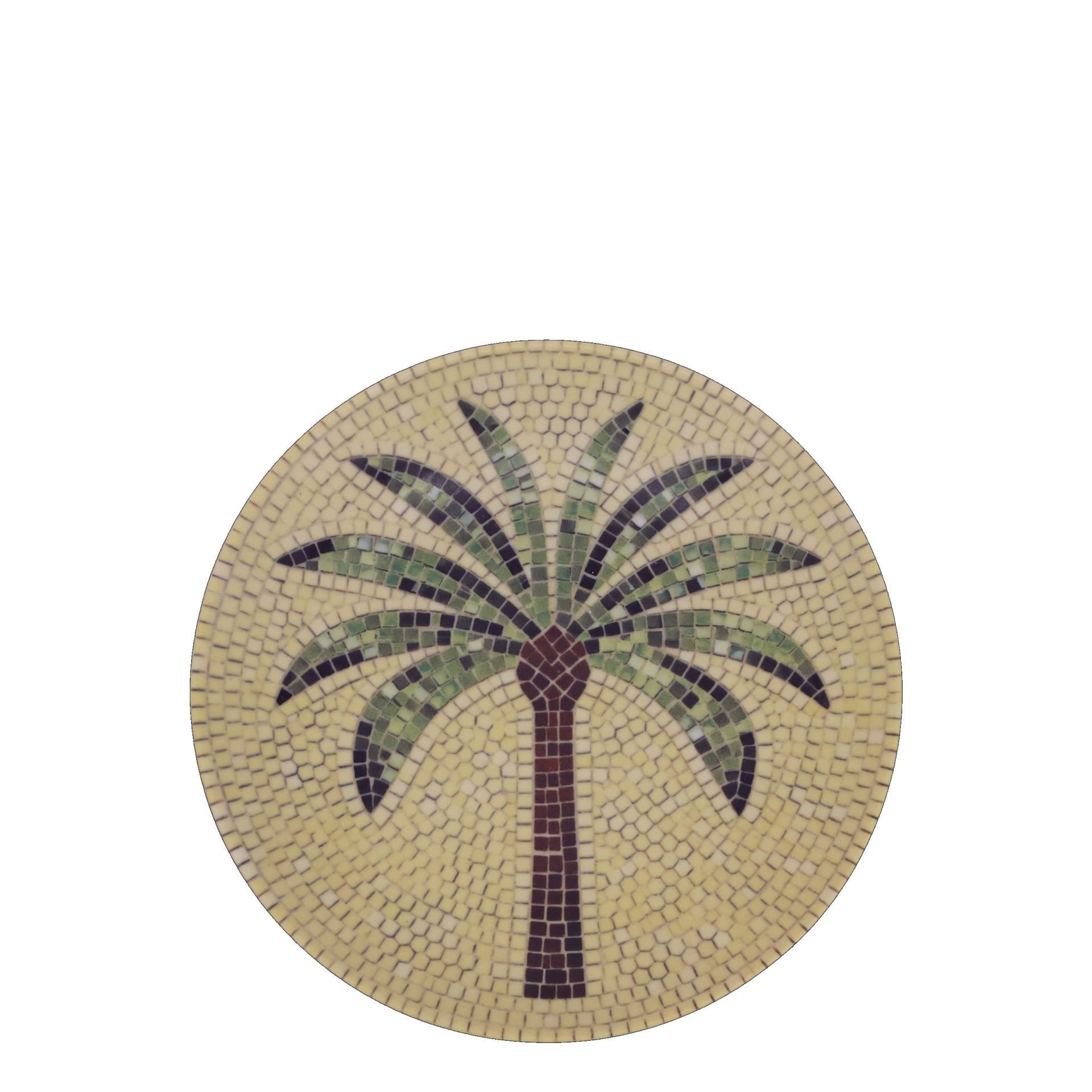 Chic Antique Teller Mediterranes Mosaik Tablett Steingut Chartres