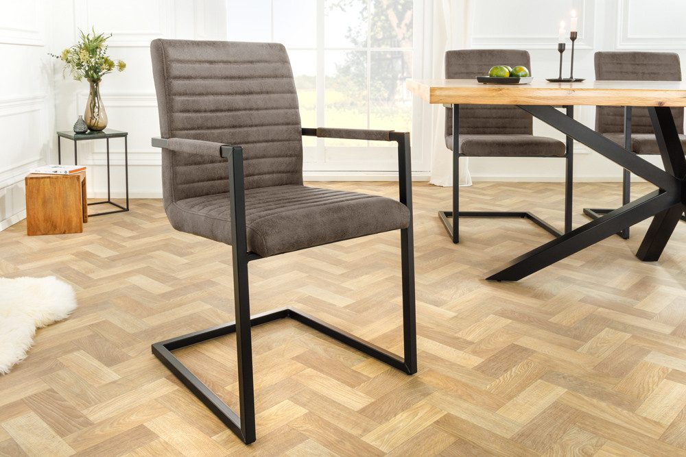 riess-ambiente Freischwinger LOFT taupe grau / günstig online kaufen