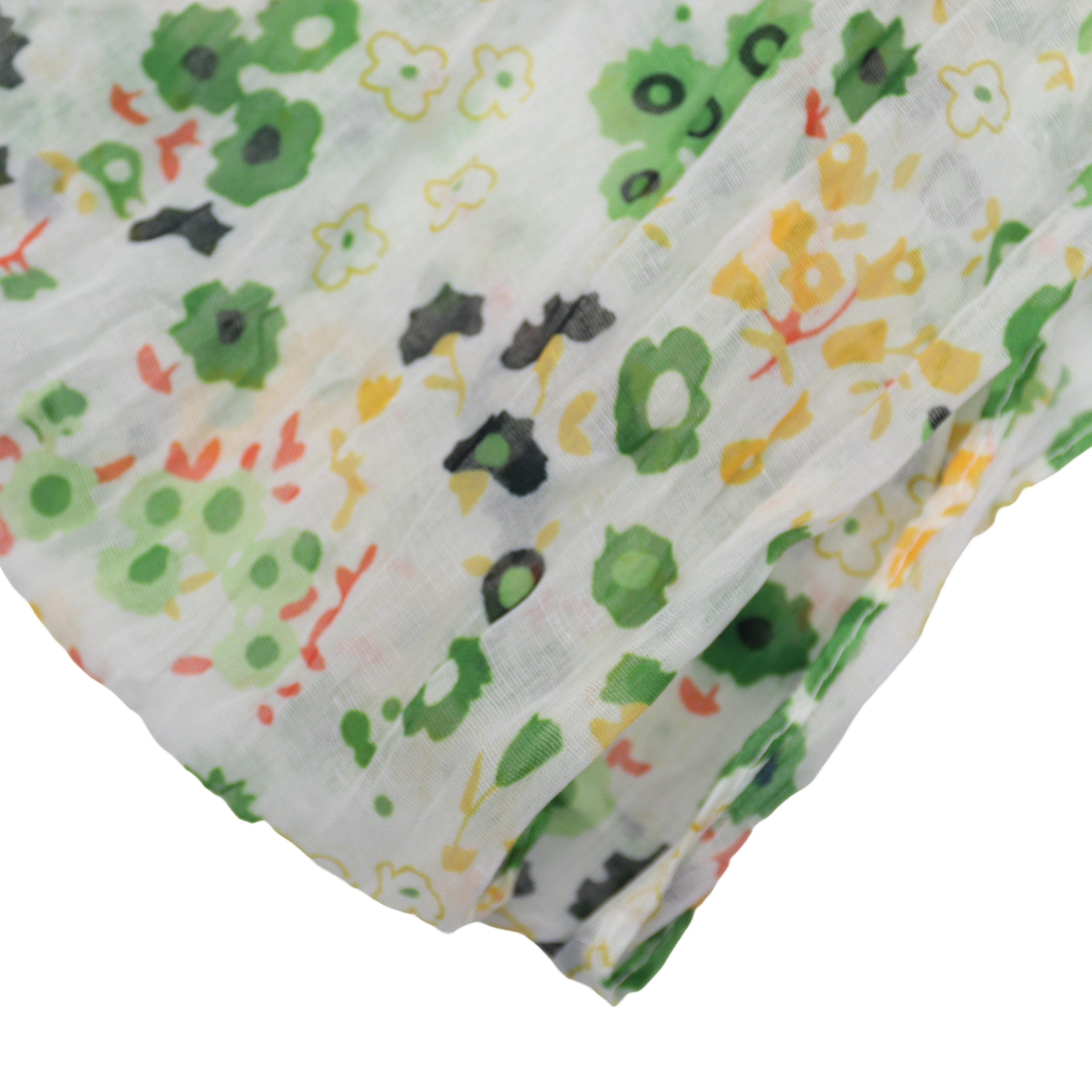 MIRROSI Loop Damen Schal mit Blümchen-Muster Weich, Schlauchschal, (zweimal um den Hals wickelbar, ca.45x75cm), Damen Halstuch ideal für Frühling, Sommer oder Herbst