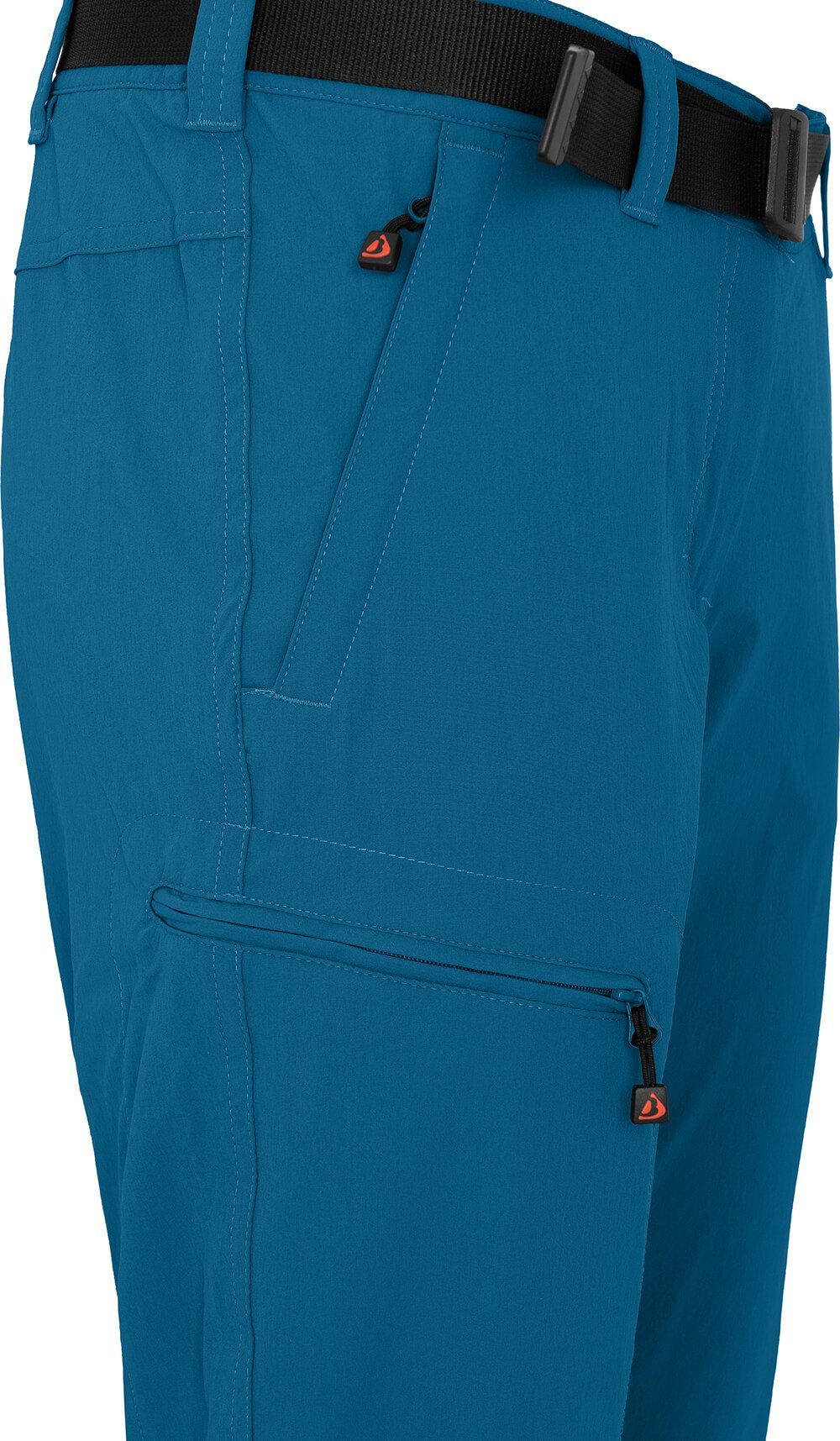 Bergson Outdoorhose MENA (slim) Damen Wanderhose, vielseitig, pflegeleicht, Kurzgrößen, Saphir blau – Bild 3 von 5