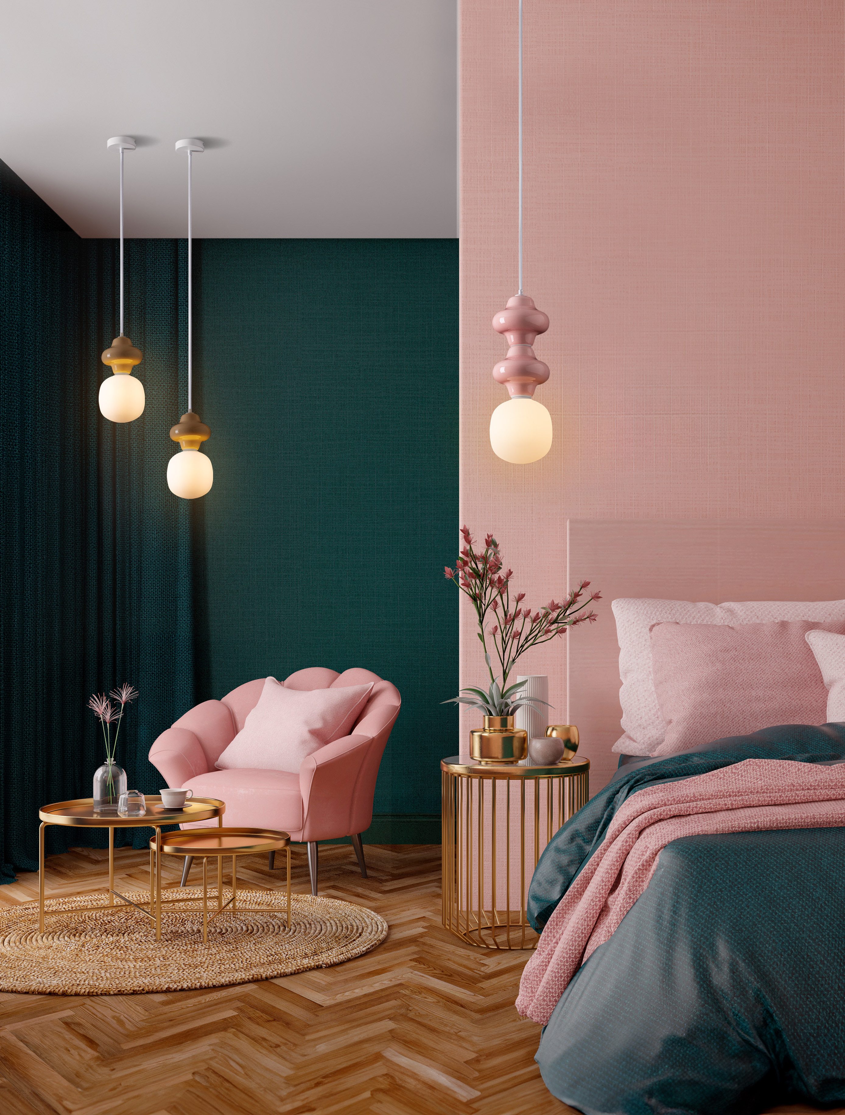 Nova Luce Pendelleuchte CLIO, LED wechselbar