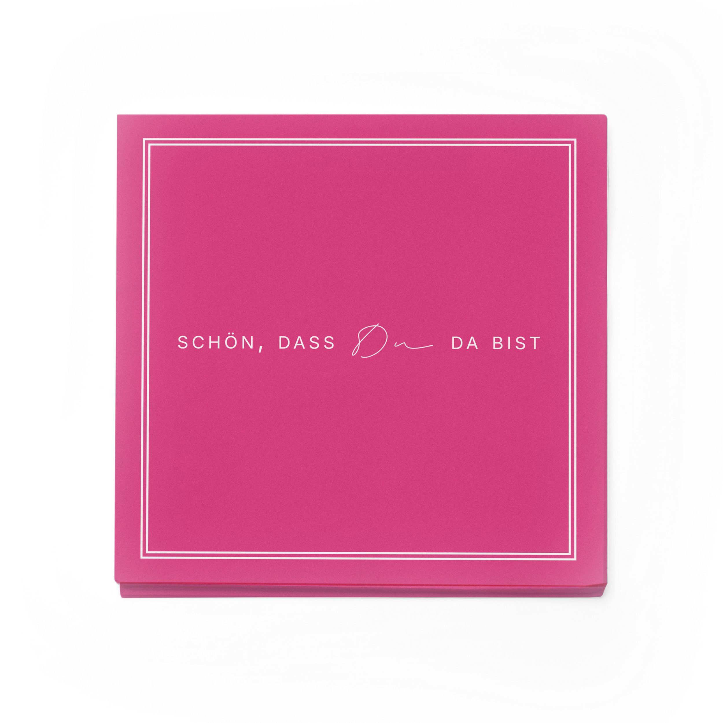itenga Papierserviette ITENGA 20x Servietten Schön dass du da bist V3 pink