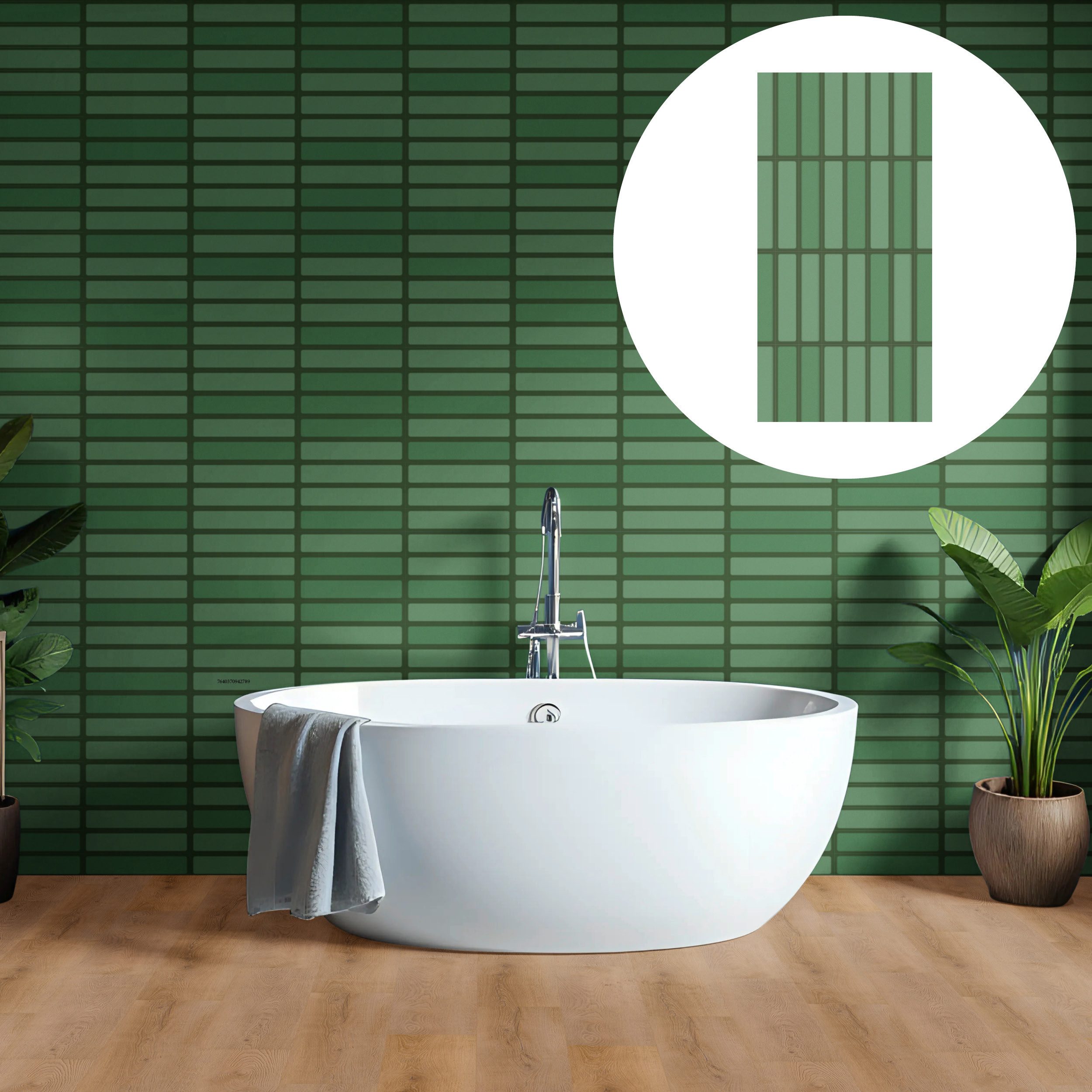 Revet Wandpaneel XL-Wandfliese Kunststoff - wasserfest, robust, alte Fliesen überkleben, BxL: 60x120 cm, 0,72 qm, (Packung mit 2,16 m², 3-tlg., Versandkostenfreie Lieferung) Wandverkleidung im Fliesendesign, wasserfest, pflegeleicht