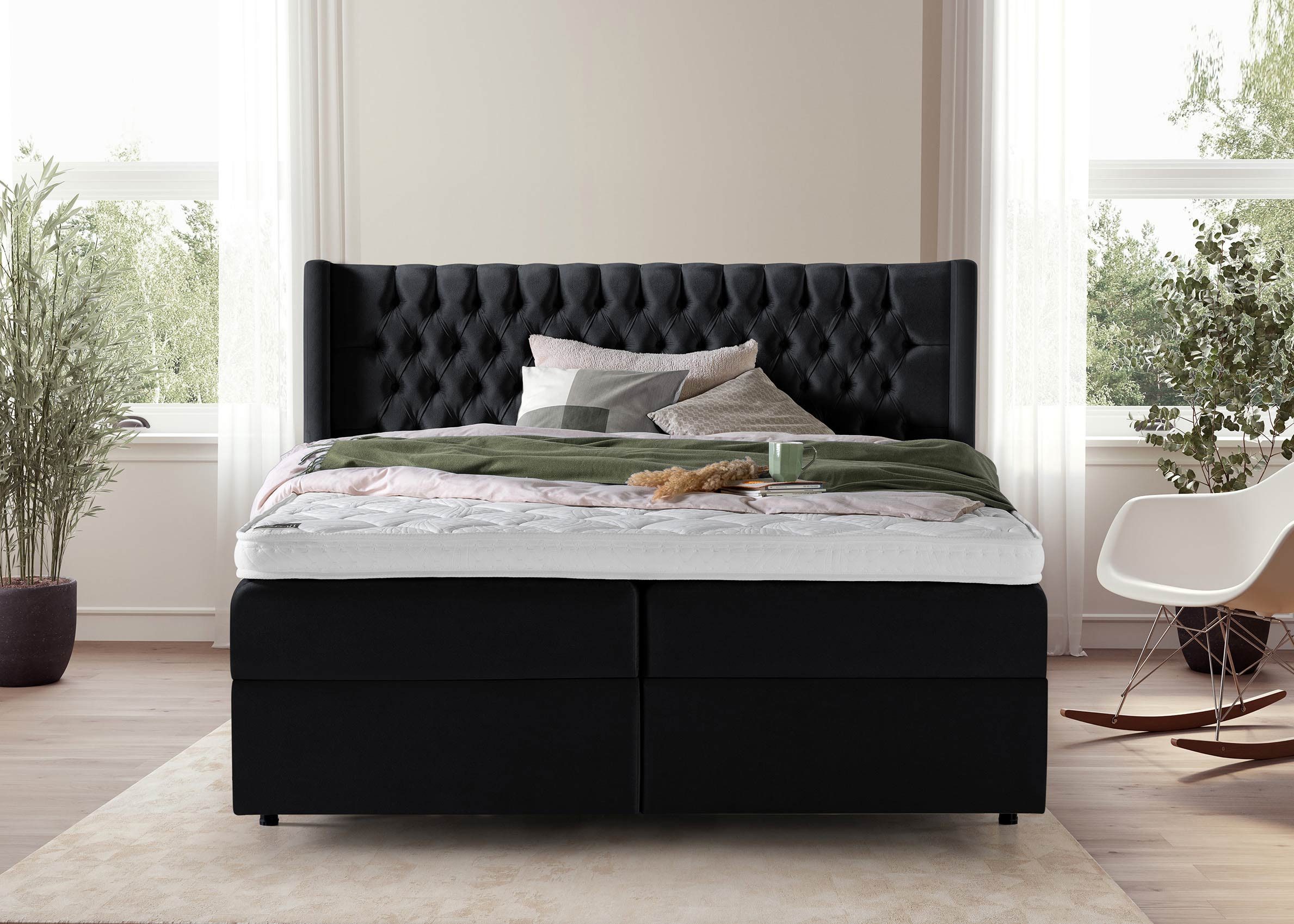 BettCo Stauraumbett Boxspringbett mit Bettkasten Florida günstig online kaufen