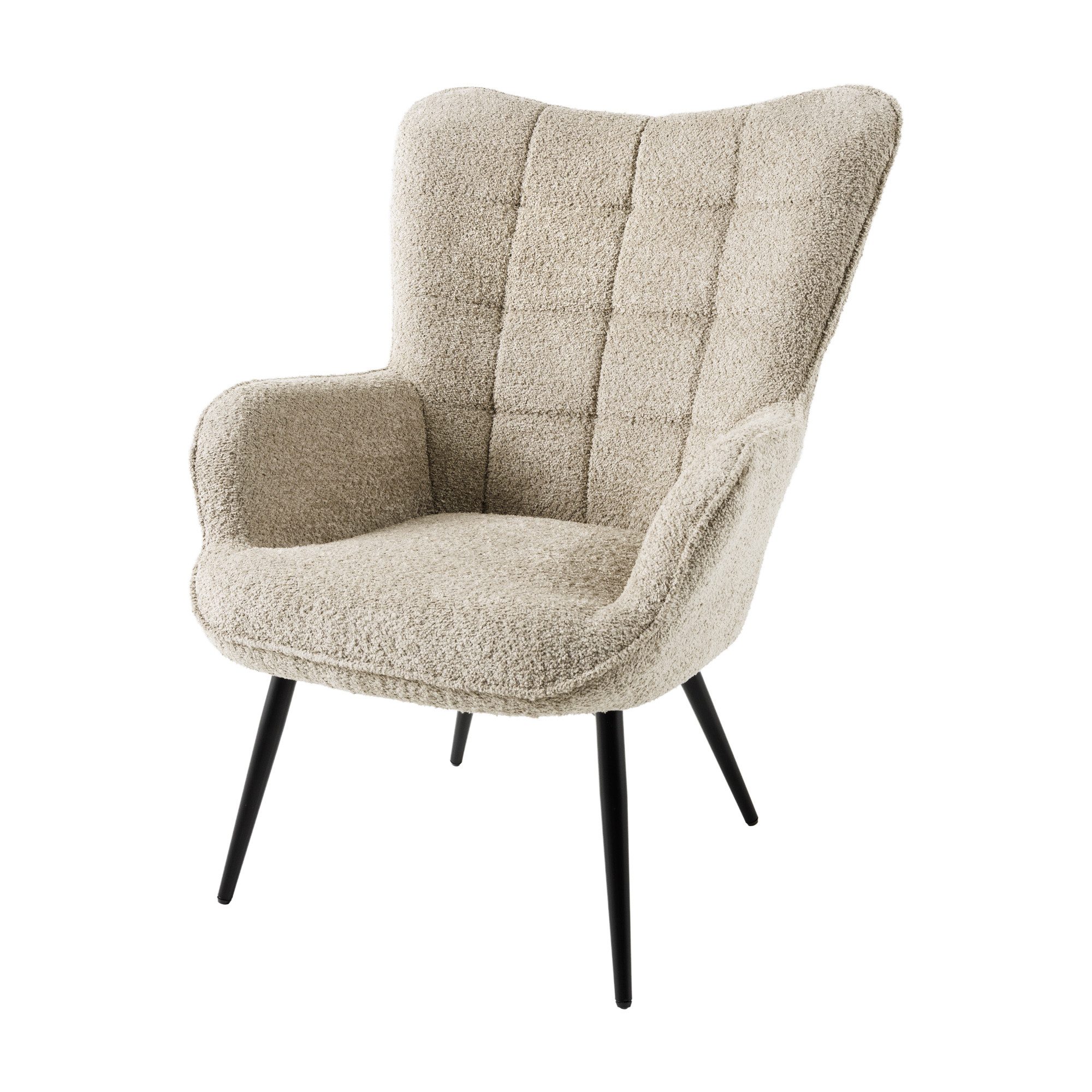 riess-ambiente Sessel SCANDINAVIA champagner greige / schwarz (Einzelartike günstig online kaufen