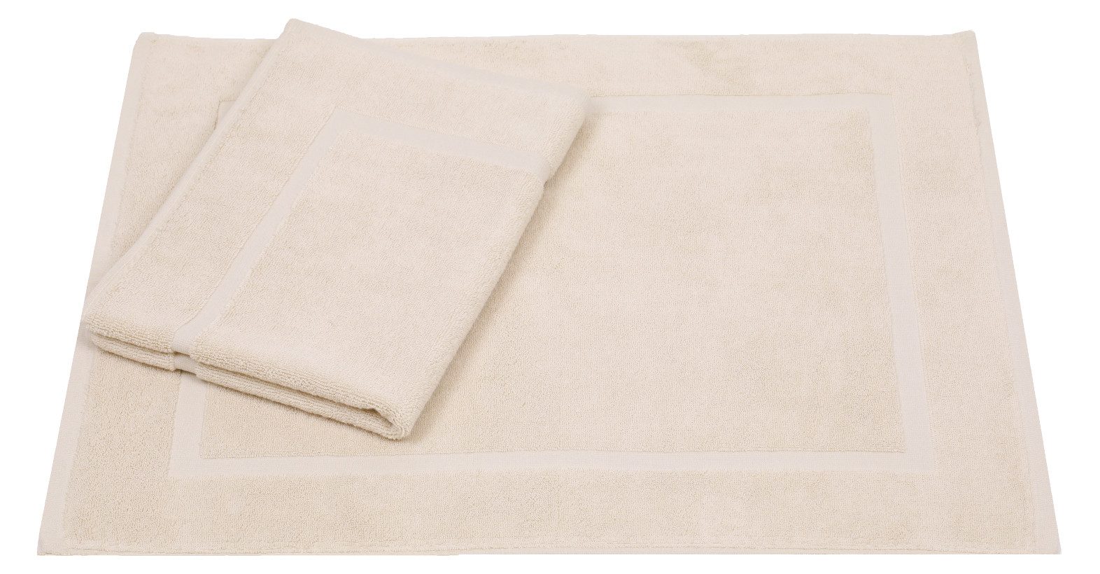 Betz Badematte 2 Stück Badvorleger Premium Badteppich Größe 50x70 cm, unbeschichtet, beidseitig nutzbar, beidseitig nutzbar, Baumwolle, Qualität 650g/m² – Bild 2 von 5