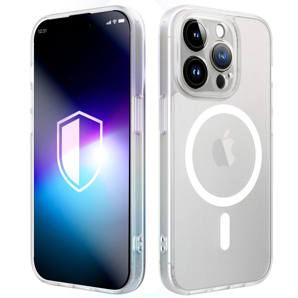 3MK Smartphone-Hülle Handyhülle MagSafe Schutzhülle, MagSafe, matt, Kantenschutz, kabelloses Laden