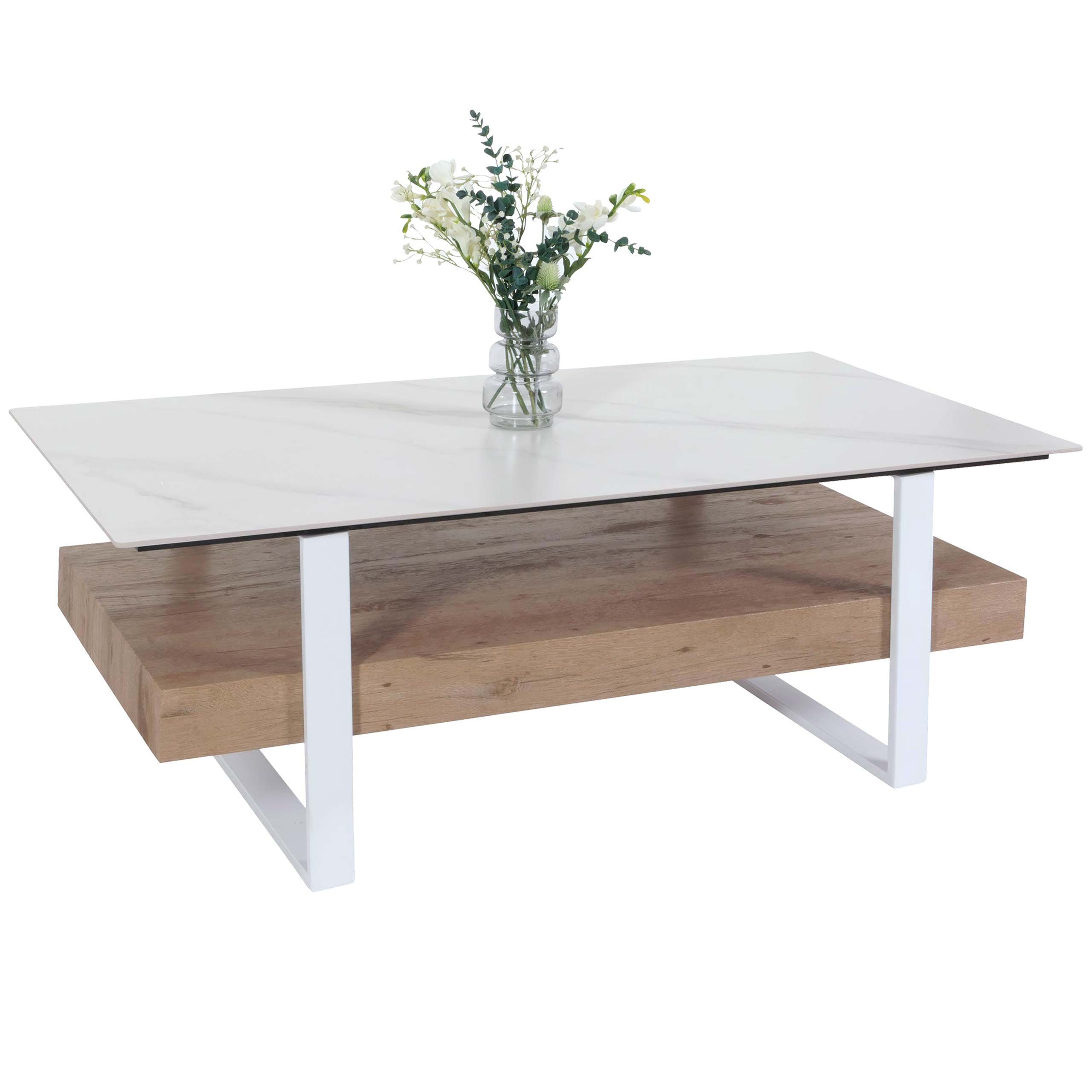 MCW Couchtisch MCW-L88-W, Tischplatte aus Sinterstein günstig online kaufen