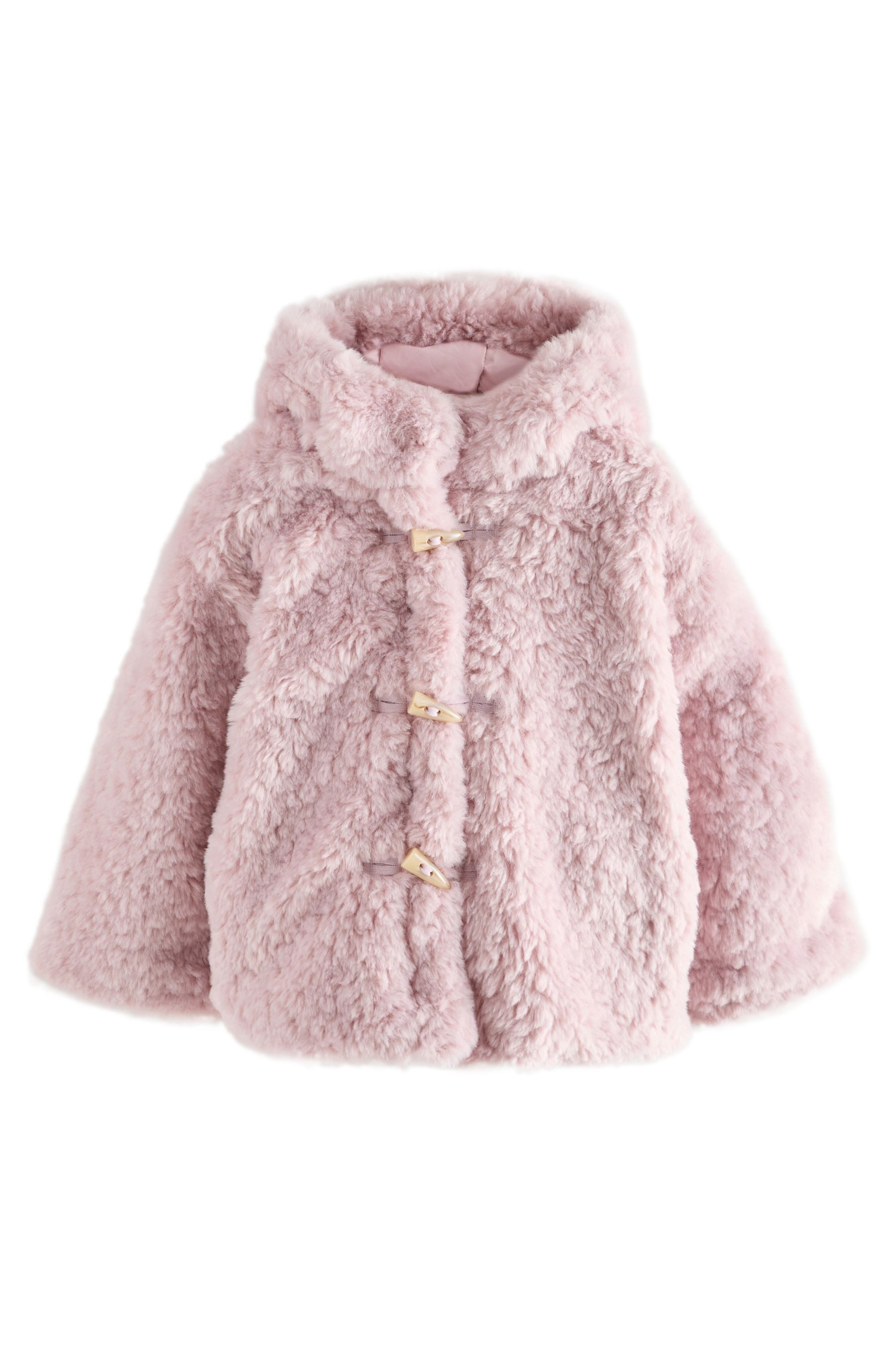 Next Dufflecoat Dufflecoat-Mantel ausTeddyfell (1-tlg)