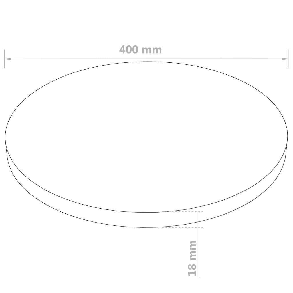 furnicato Tischplatte Rund MDF St) (1 mm 400x18