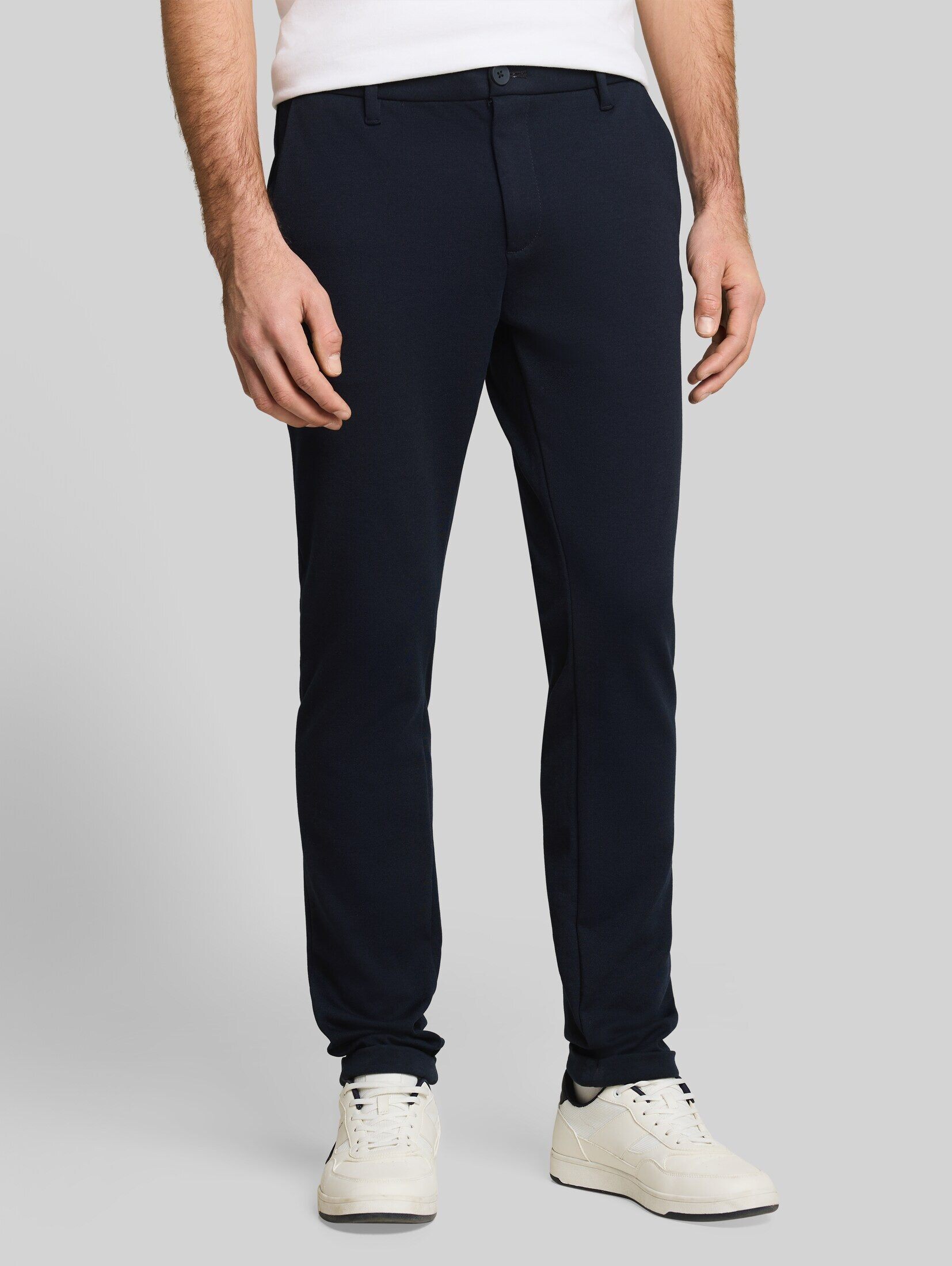 TOM TAILOR Chinohose Hosen & Chino TTTRAVIS SLIM Chino Hose aus Piqué Jersey