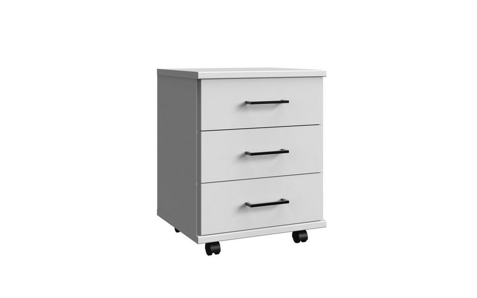 freiraum Rollcontainer Home Desk, in weiß mit 3 Schubladen. Abmessungen  (BxHxT) 46x58x40 cm