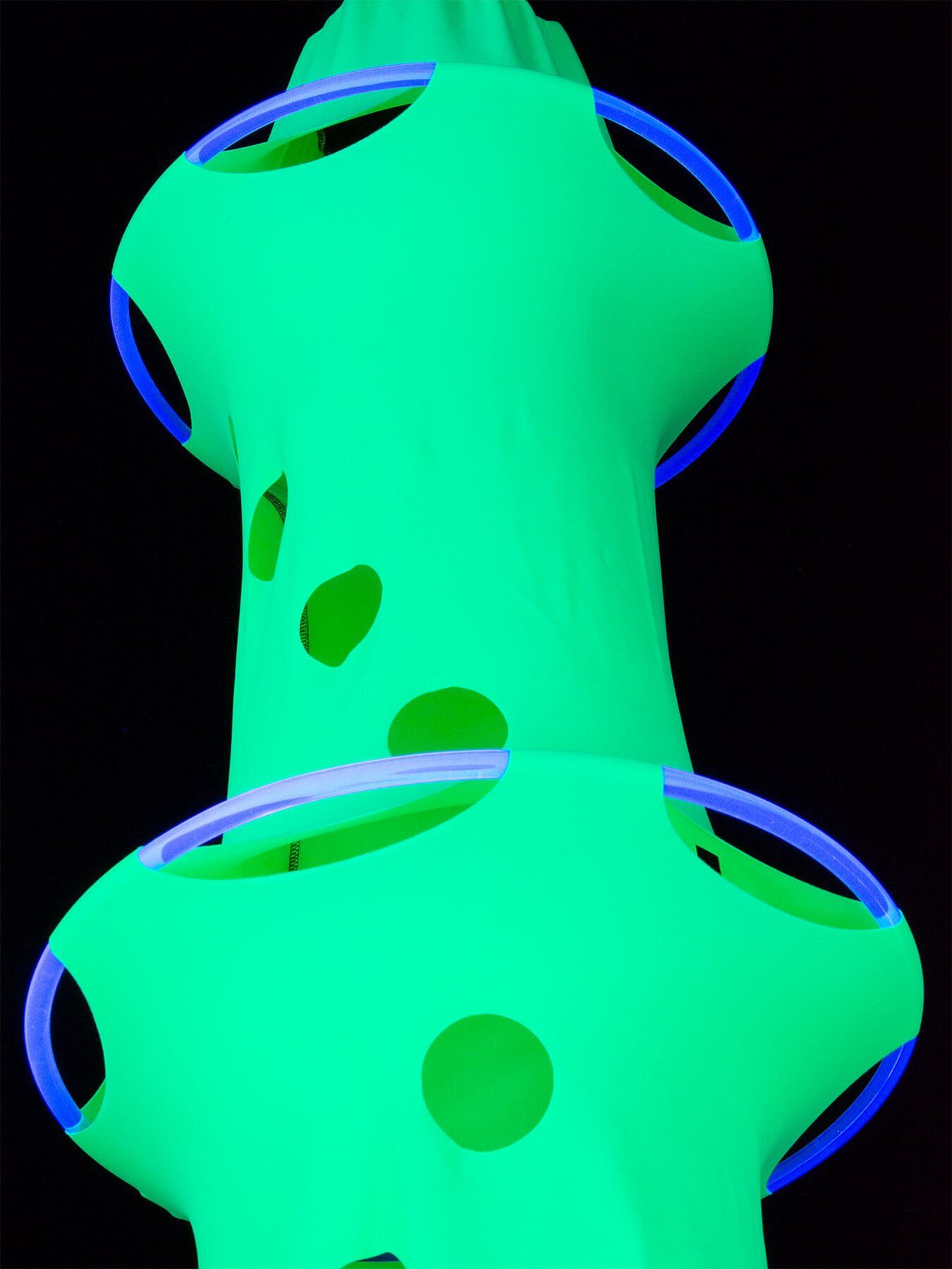 Psy Tentakel leuchtet Ø Schwarzlicht Sky", unter 40cm, Deko Schwarzlicht Wanddekoobjekt 2,50m "Green UV-aktiv, Objekt PSYWORK