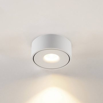 Arcchio LED Deckenleuchte Rotari, dimmbar, LED-Leuchtmittel fest verbaut, warmweiß, Modern, Aluminium, weiß, inkl. Leuchtmittel, LED Lampe