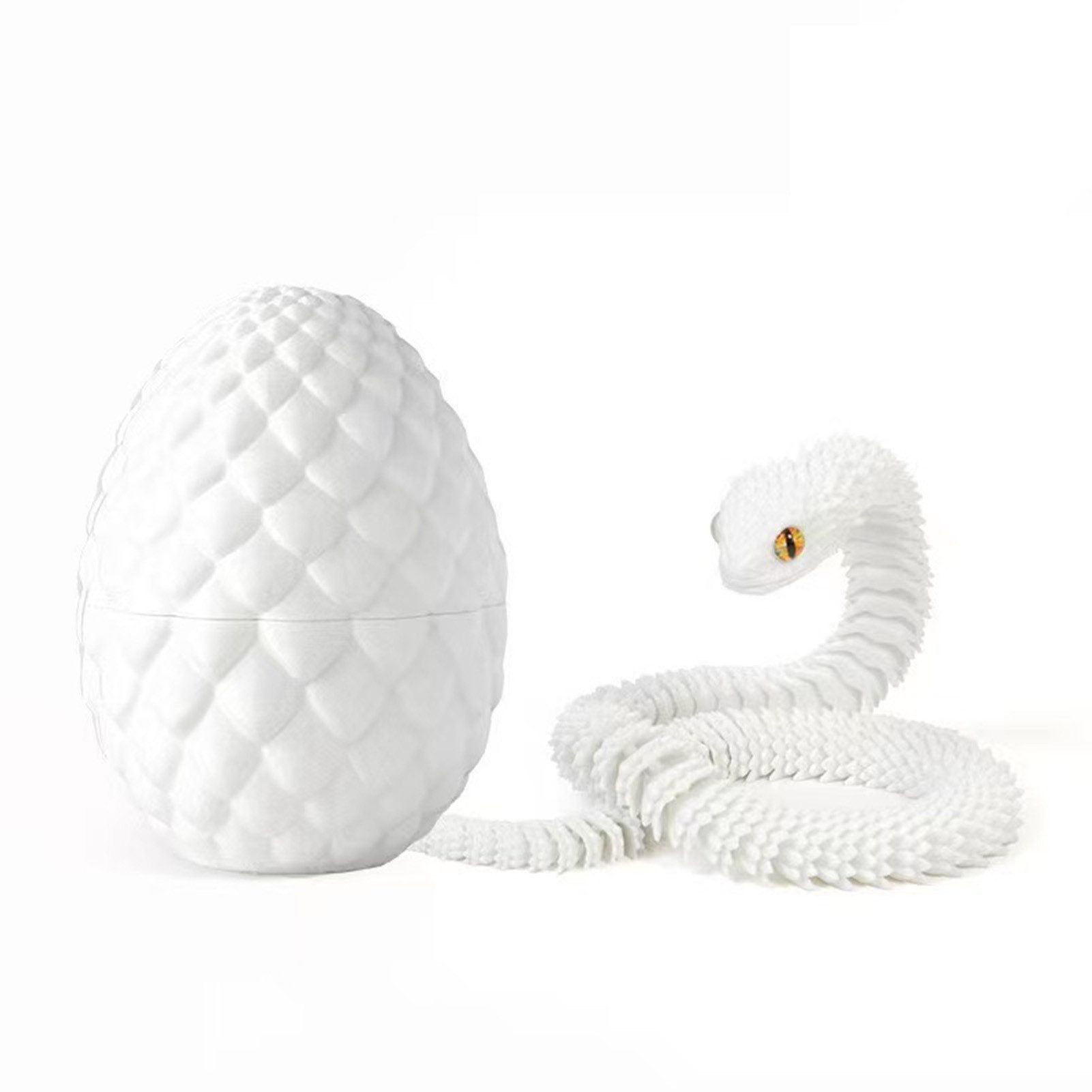 Jumpeak Tierfigur 3d schlange,schlange spielzeug,3d tiere,tiere figuren,tiere spielzeug (ostergeschenke kinder, Länge der Schlange 30 cm,Höhe des Schlangeneis 8,5 cm(Schlange im Ei), Kinderspielzeug,Geburtstagsgeschenk,Weihnachtsgeschenke,10 Farben