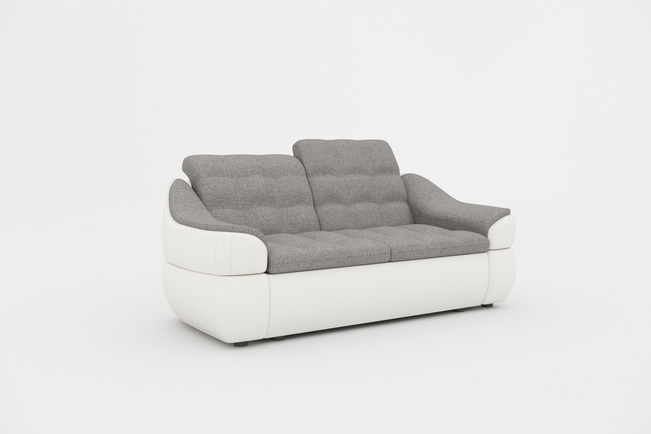 Raum Sofa, mit im Sitzkomfort Alisa, frei Steppung, 3-Sitzer und 2-Sitzer, Stylefy stellbar, mit Rückenlehne, Armlehnen