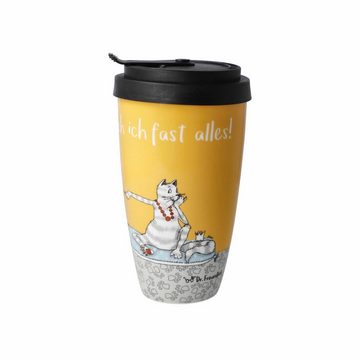 Goebel Coffee-to-go-Becher Künstlertasse Barbara Freundlieb - Für meine Katze, Fine Bone China