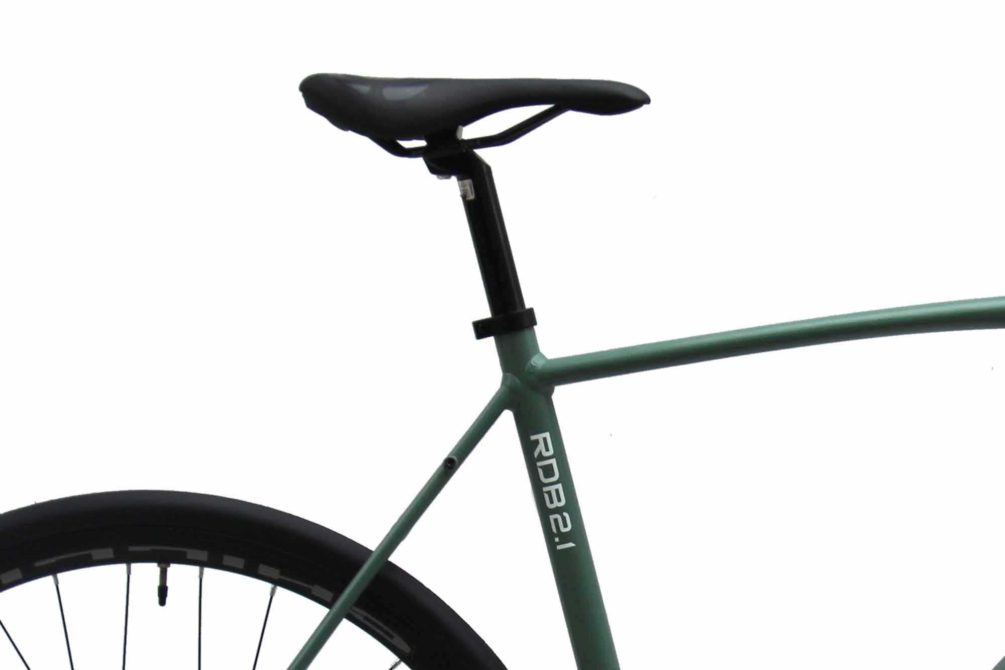 CHILLIZ road bike, 28-inch RDB2.1 green, 14-speed Shimano gears, frame size 57 cm, 28mm slick tires, Zoom disc brakes