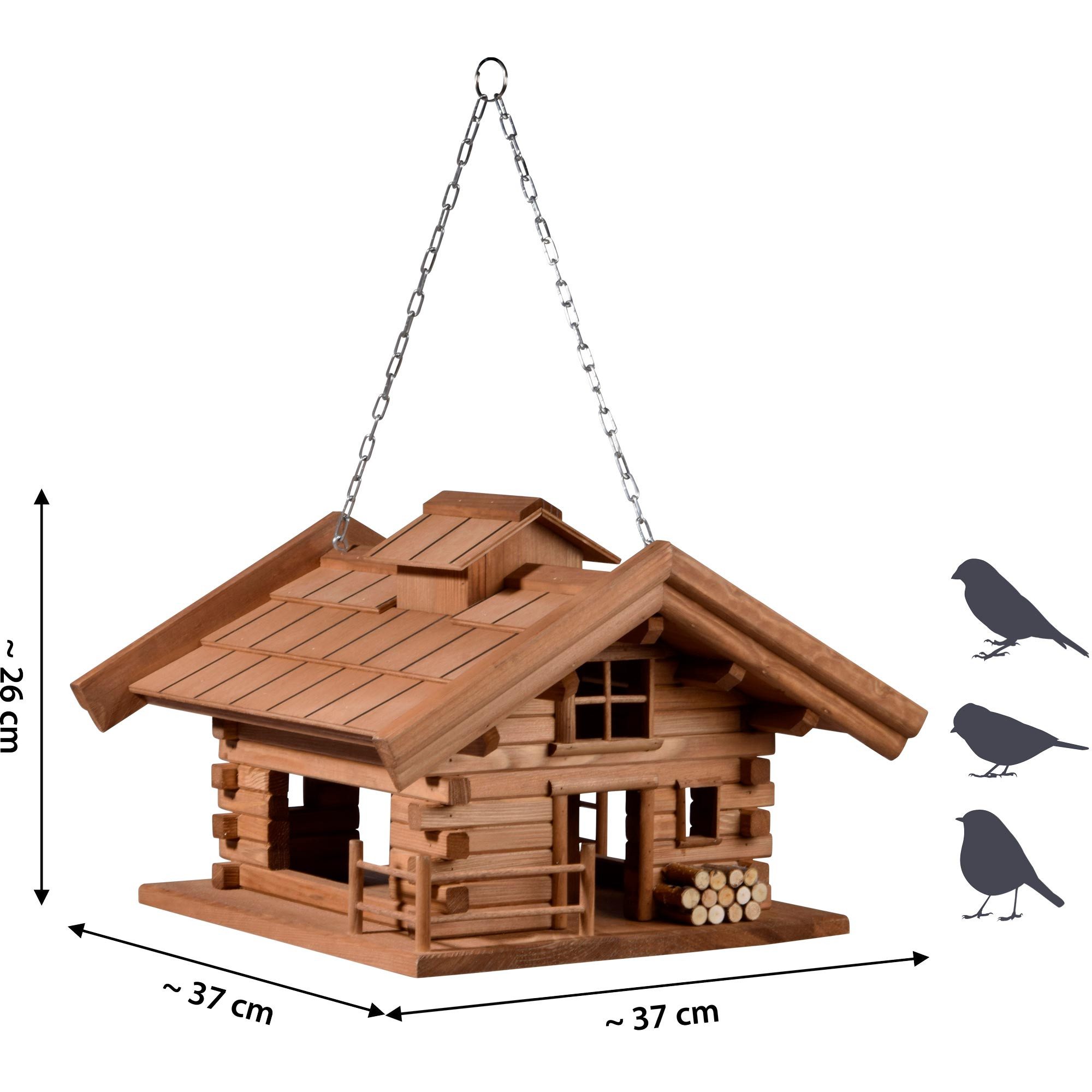 dobar Vogelhaus Vogelfutterhaus "Appenzell" zum Aufhängen