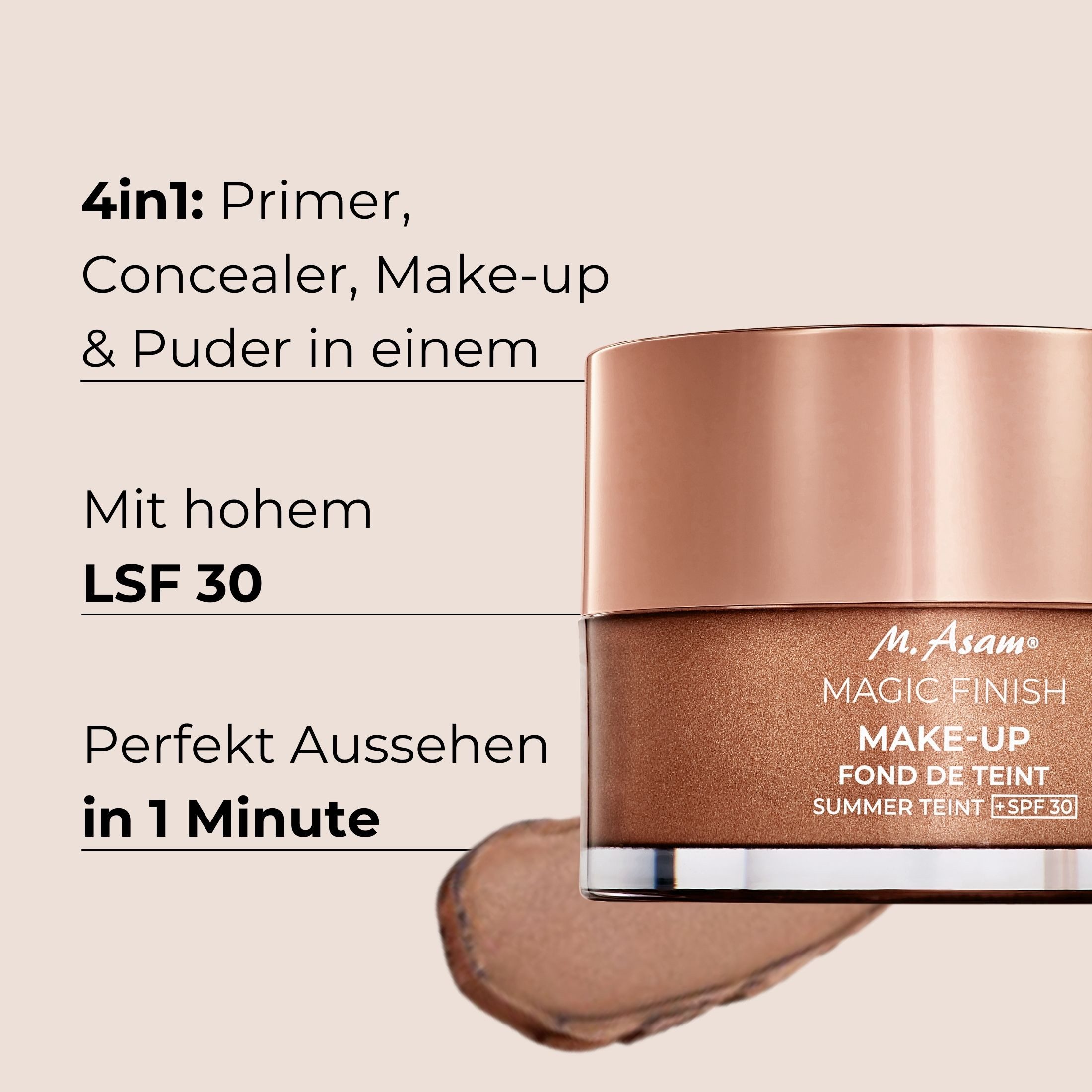 M. Asam Make-up Magic Finish Make up Sommer Teint LSF 30