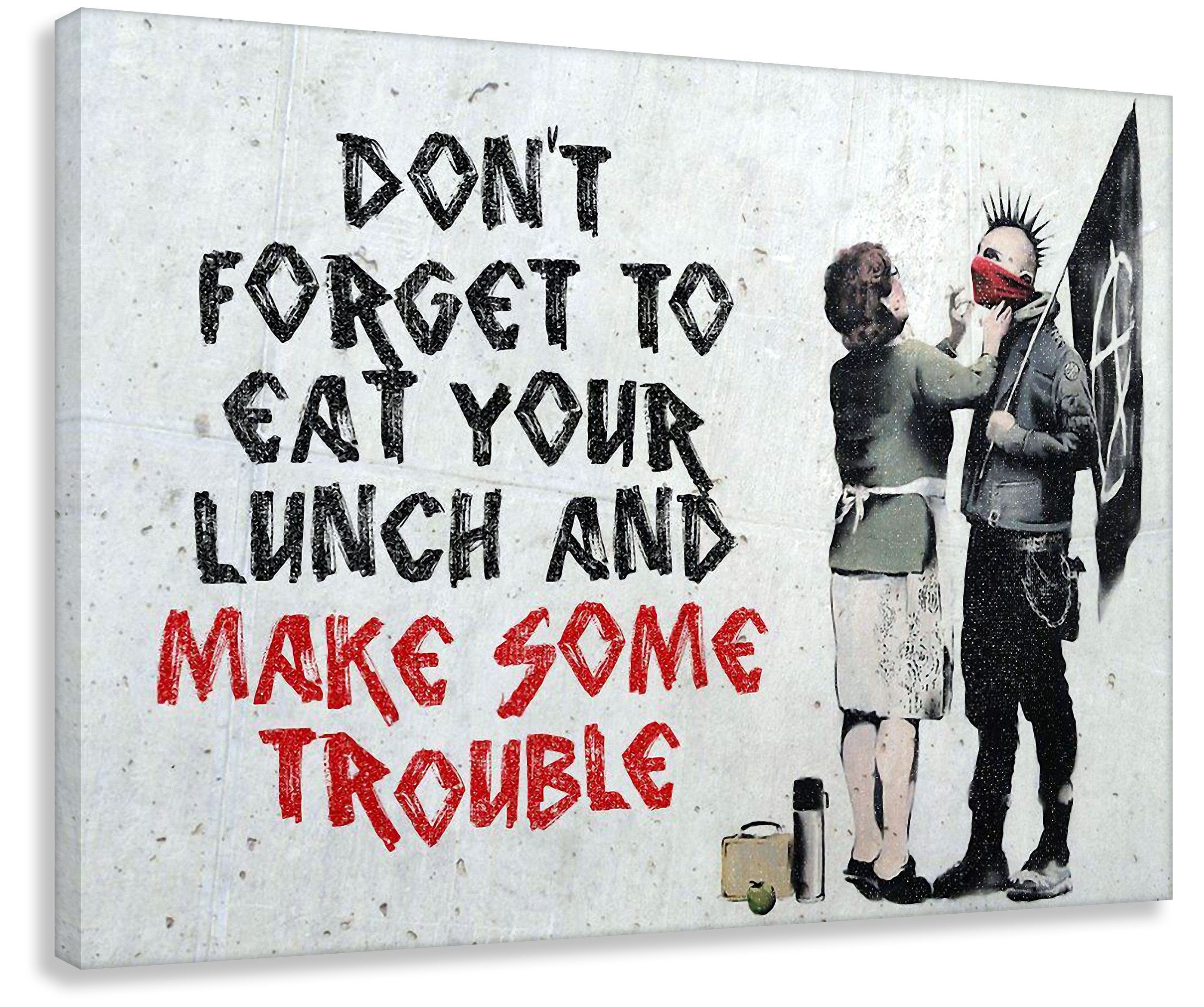 Leinwando Gemälde Banksy Pop Art Make günstig online kaufen