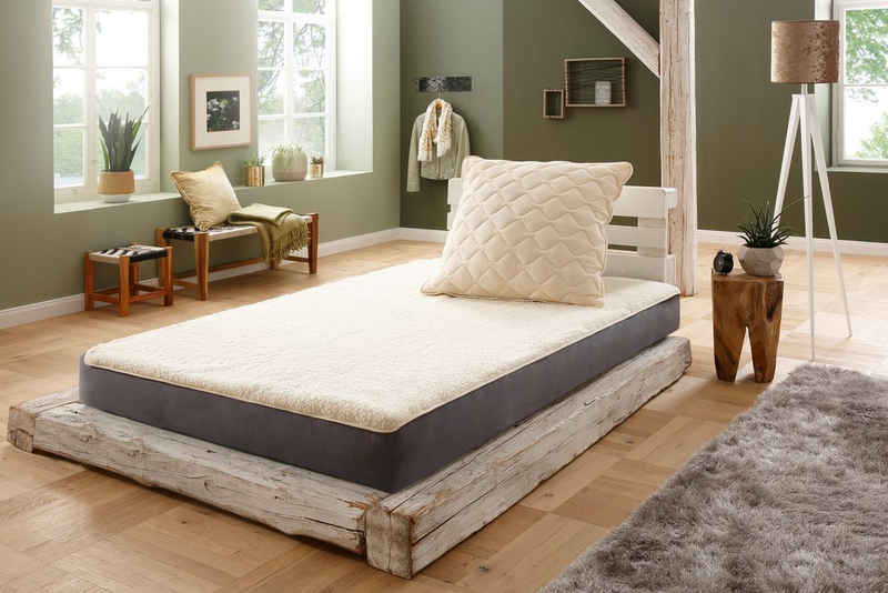 Matratzenauflage »Unterbett Lammflor mit Spannauflage« f.a.n. Schlafkomfort, hohe klimaregulierende Wirkung